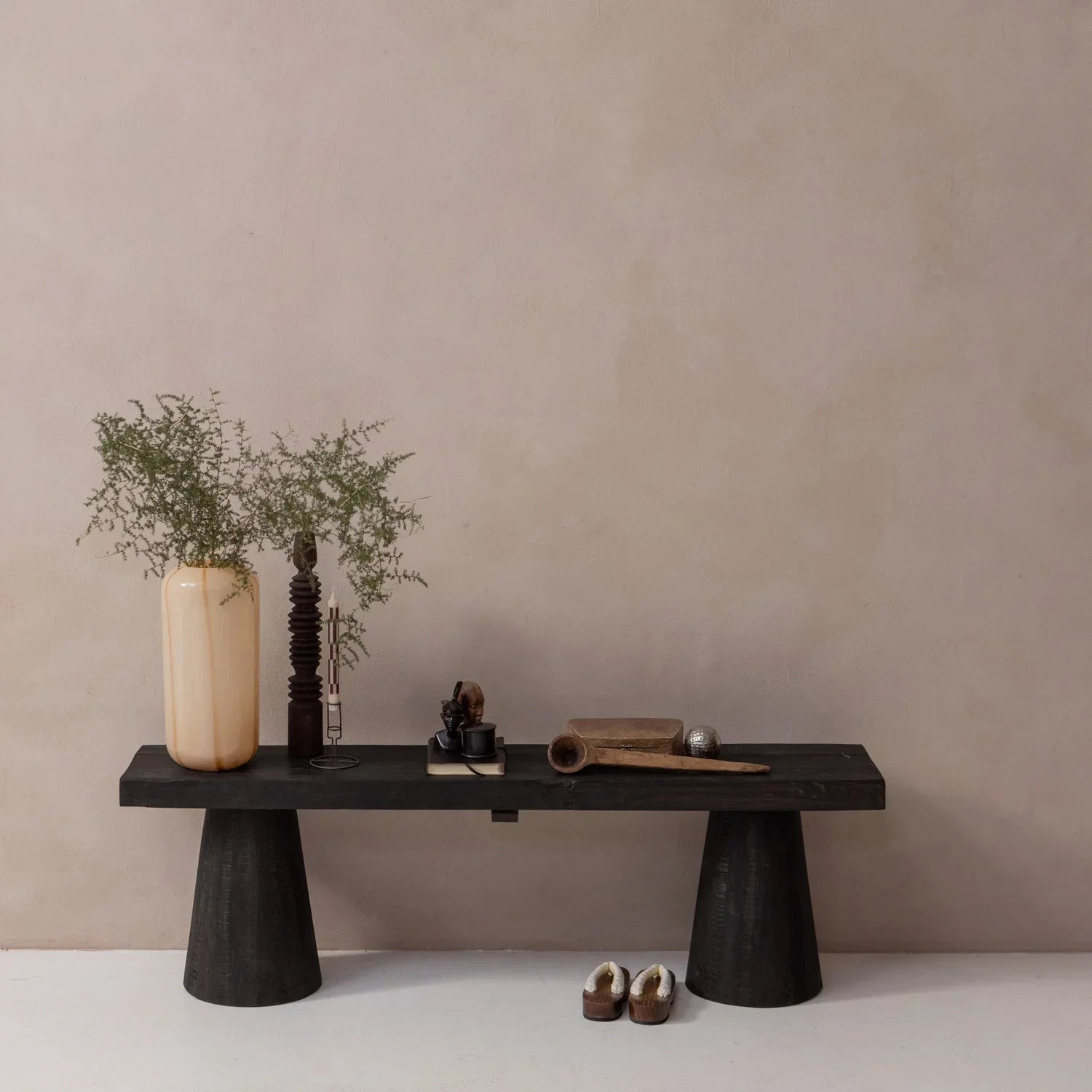 CLYDE BENCH MANGO WOOD DARK BROWN