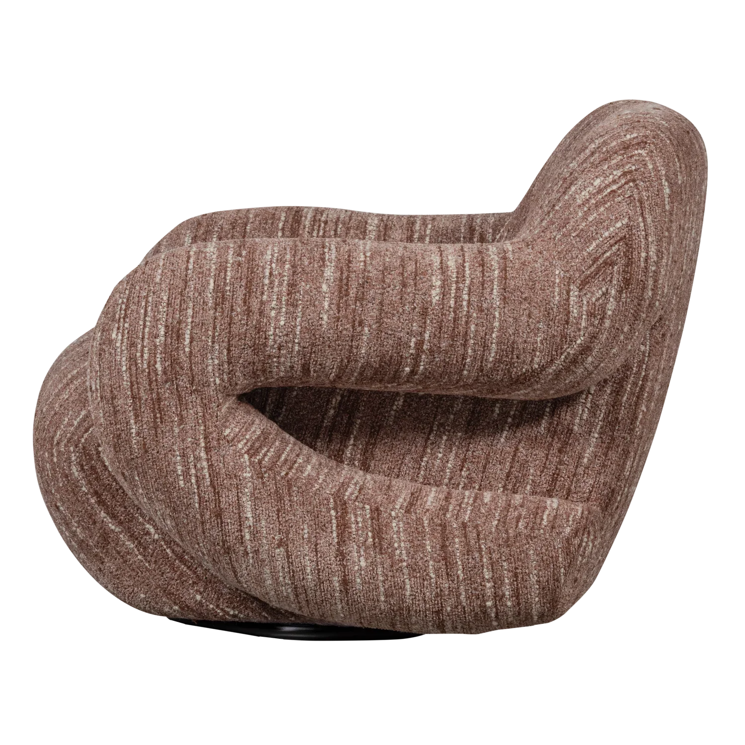 FOLKE ARMCHAIR CHENILLE OLD PINK MELANGE