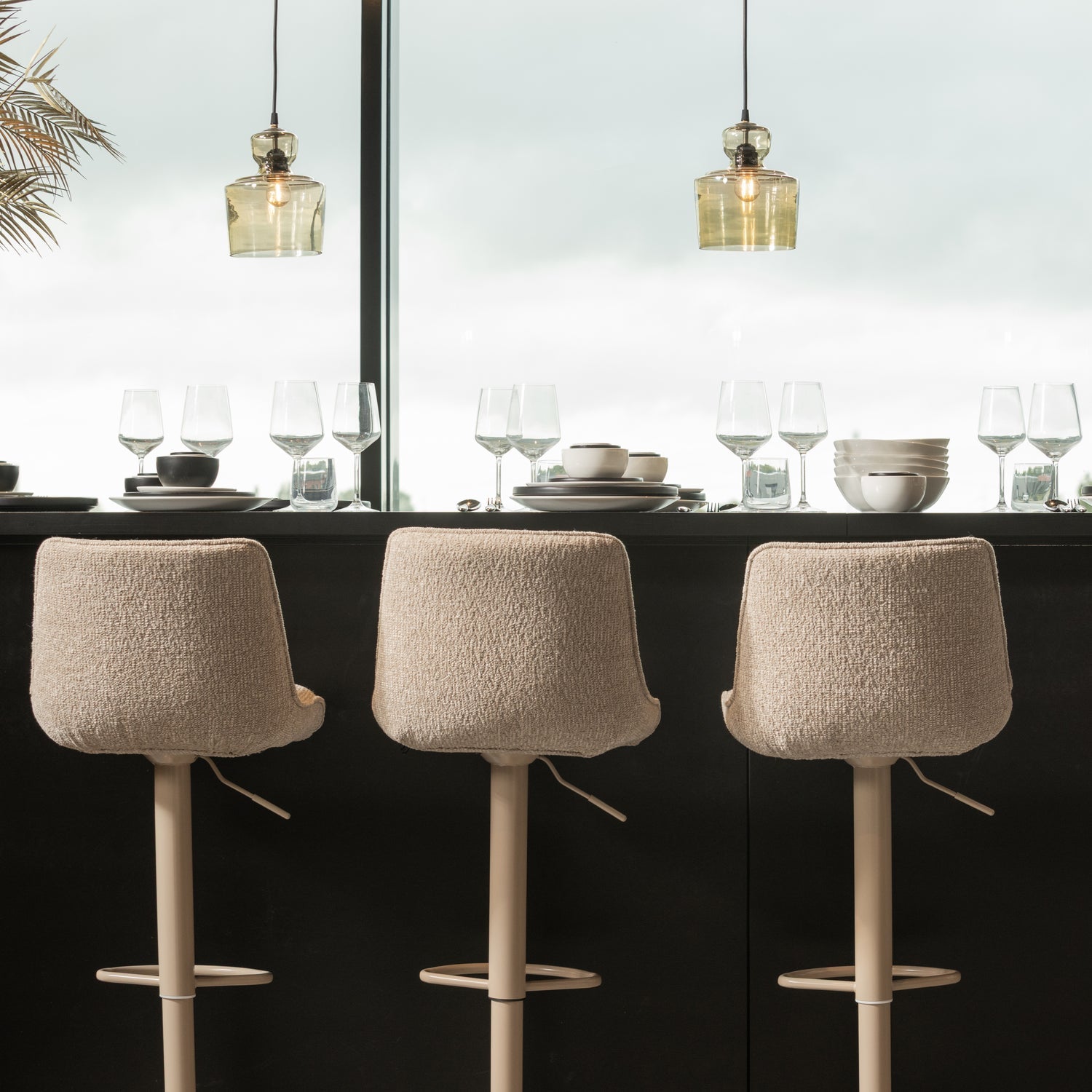 MARTEN HEIGHT ADJUSTABLE BAR STOOL SAND