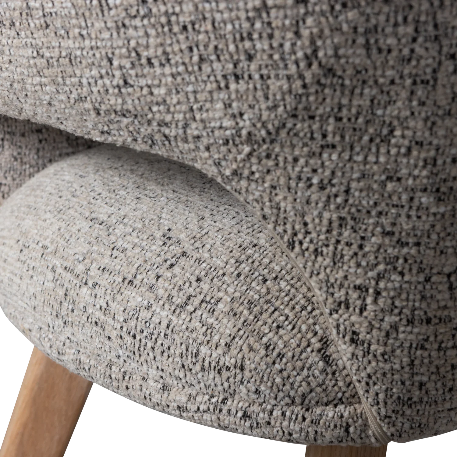 MURAT DINING CHAIR NATURAL WITH WOODEN LEG NATURAL