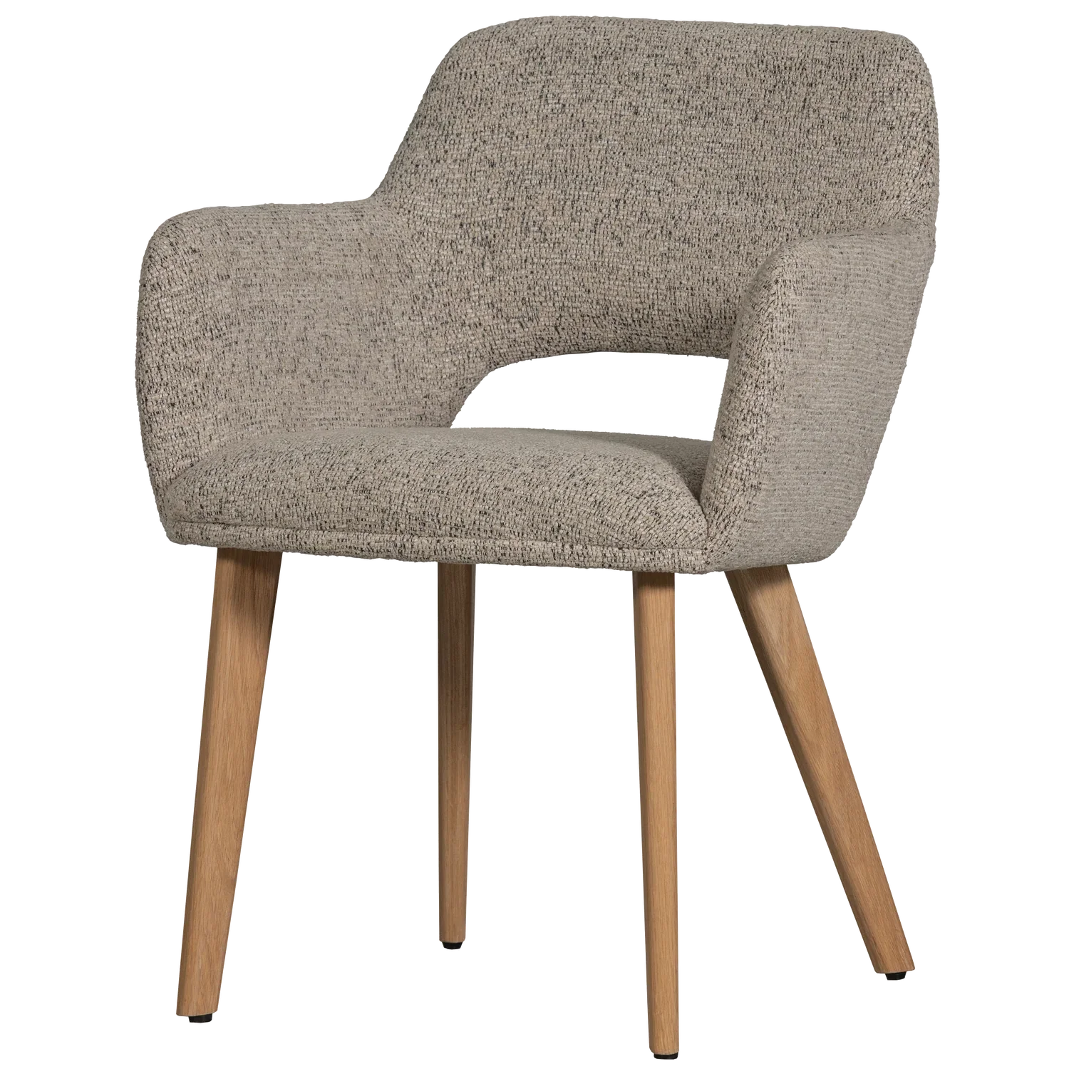 MURAT DINING CHAIR NATURAL WITH WOODEN LEG NATURAL