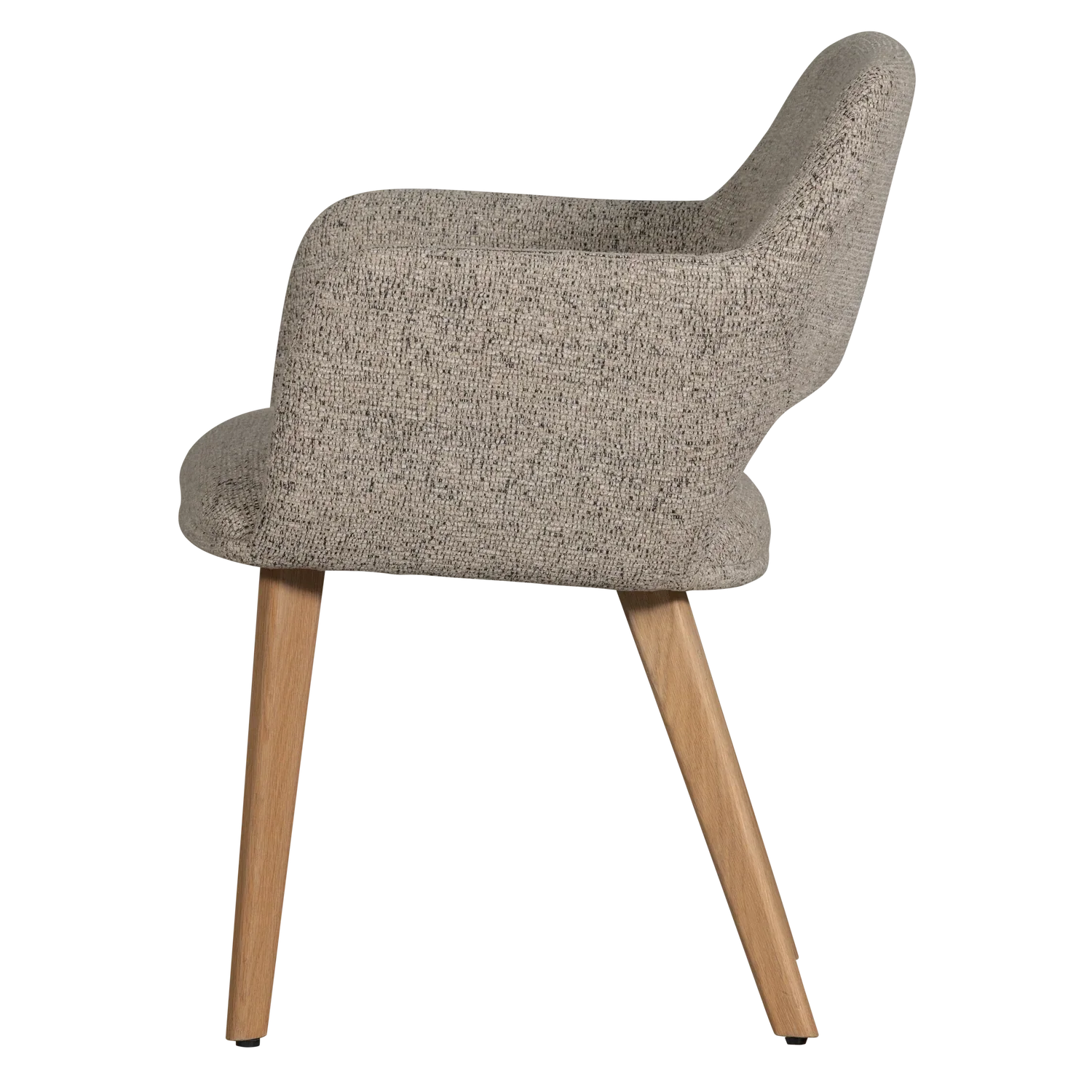 MURAT DINING CHAIR NATURAL WITH WOODEN LEG NATURAL