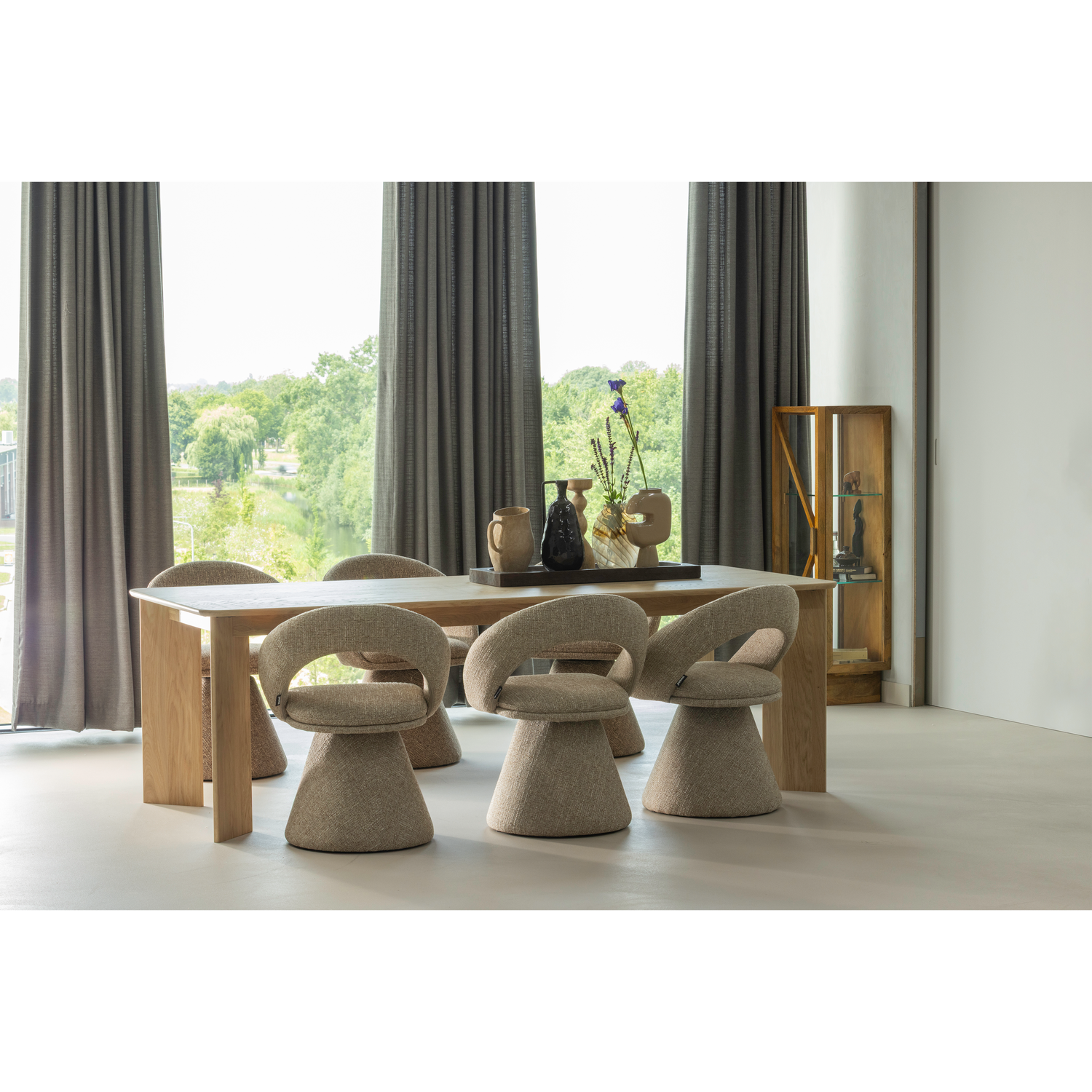 GIANNA VASE ALUMINIUM SAND