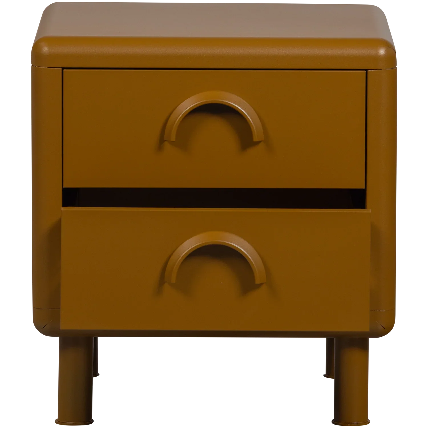RUNE DRESSER/NIGHT STAND 2 DRAWERS METAL HONEY YELLOW
