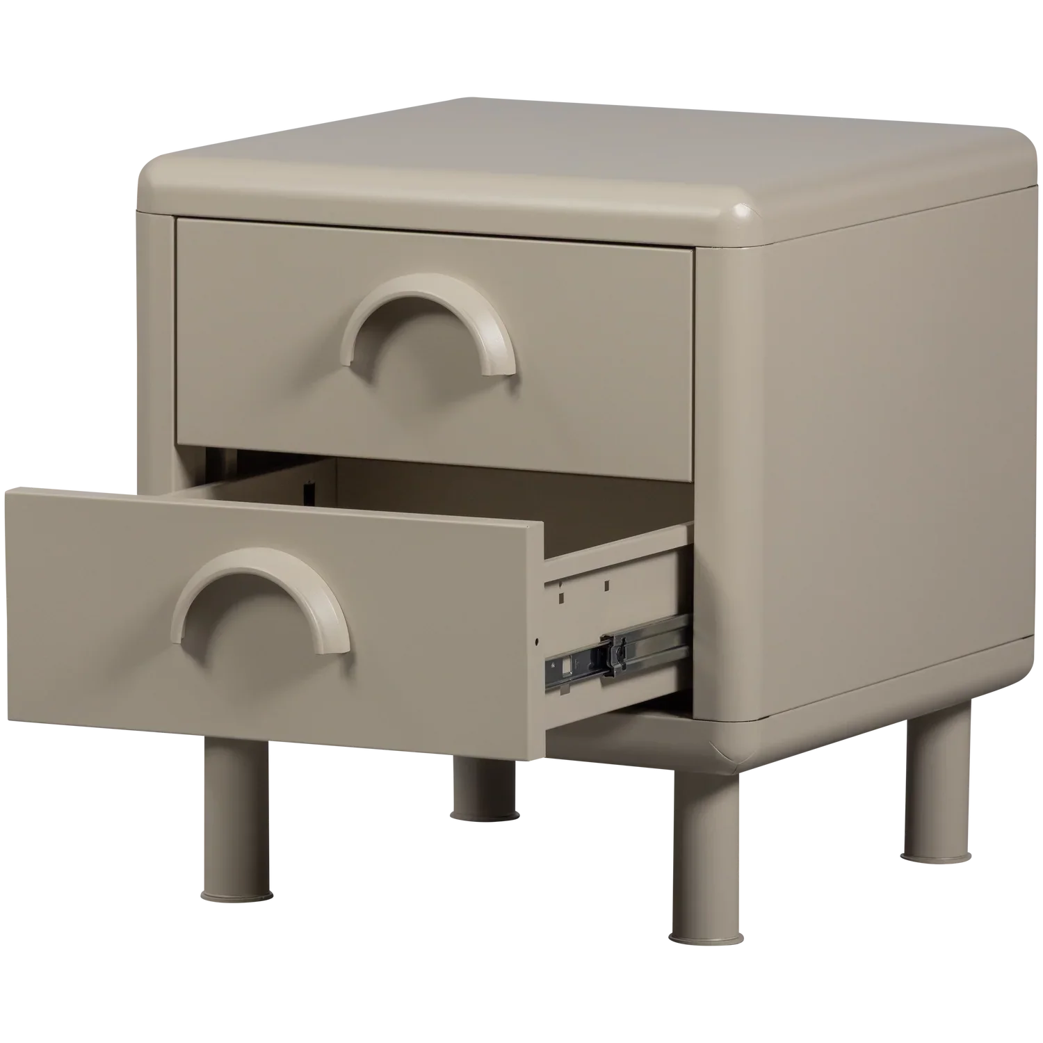 RUNE DRESSER/NIGHT STAND 2 DRAWERS METAL SAND