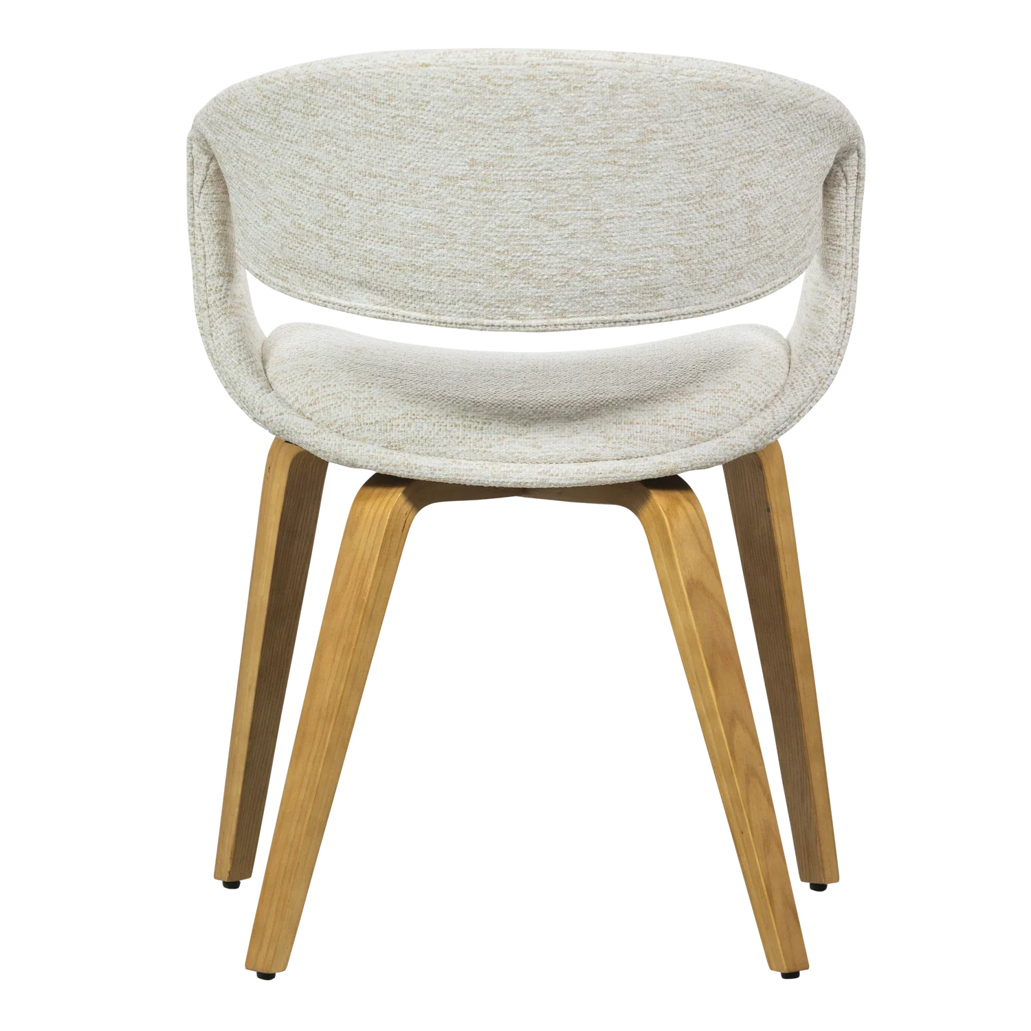 YOSSI DINING CHAIR NATURAL WITH WOODEN LEG NATURAL