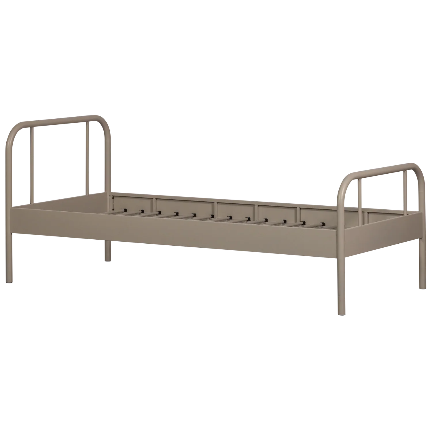 MATA SINGLE BED METAL SAND 90x200CM