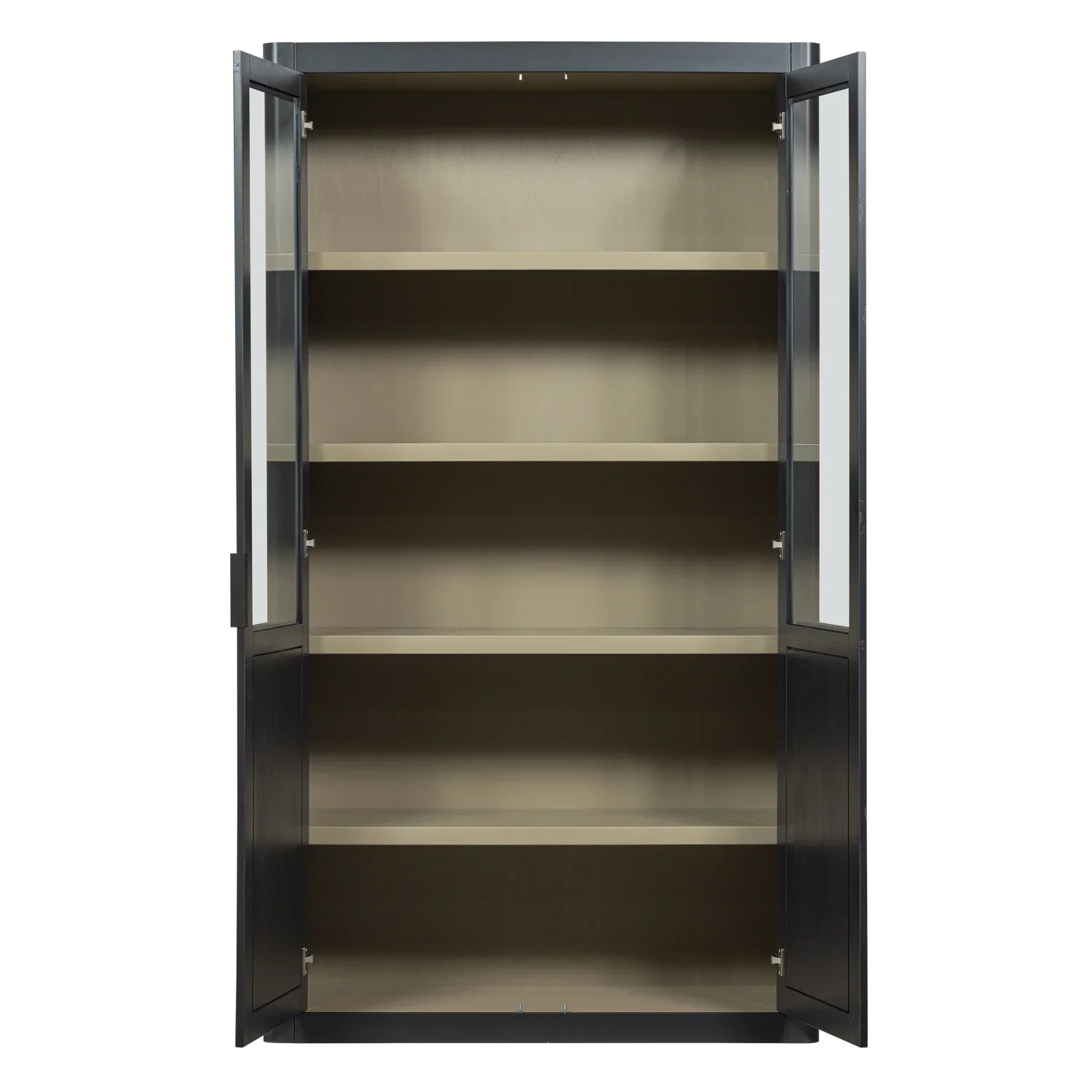 GUNNAR SHOWCABINET PINE MATT BLACK [fsc]