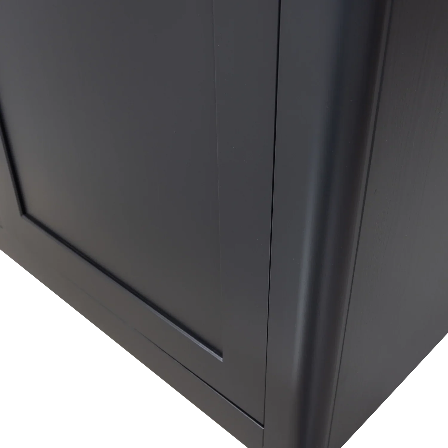 GUNNAR SHOWCABINET PINE MATT BLACK [fsc]