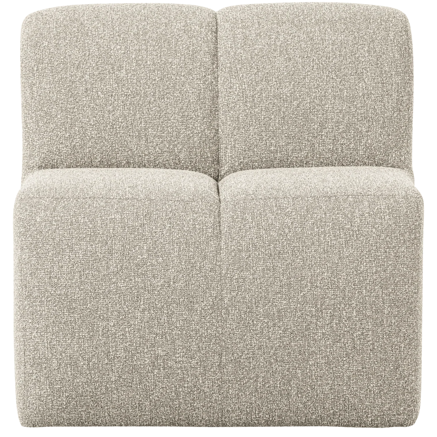 MOJO DINING BENCH 84CM WITH BACKREST BOUCLE BEIGE MELANGE