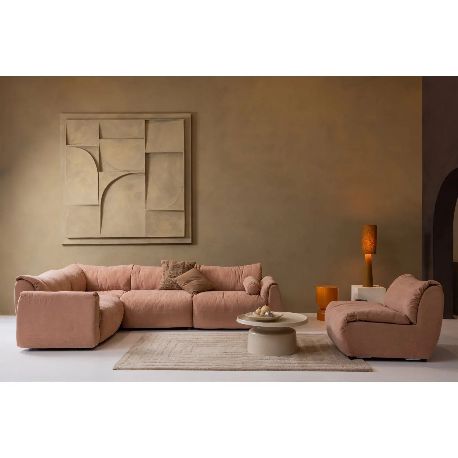 HEKLA SIDE TABLE METAL ORANGE