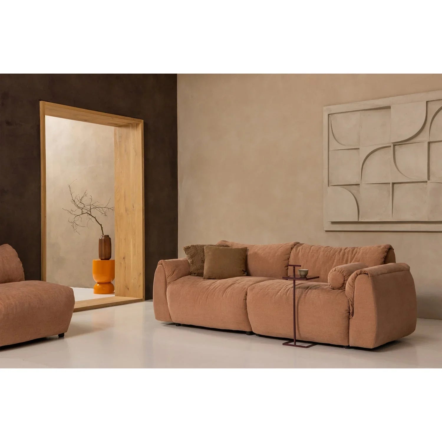 TOSTE SIDE TABLE METAL AUBERGINE