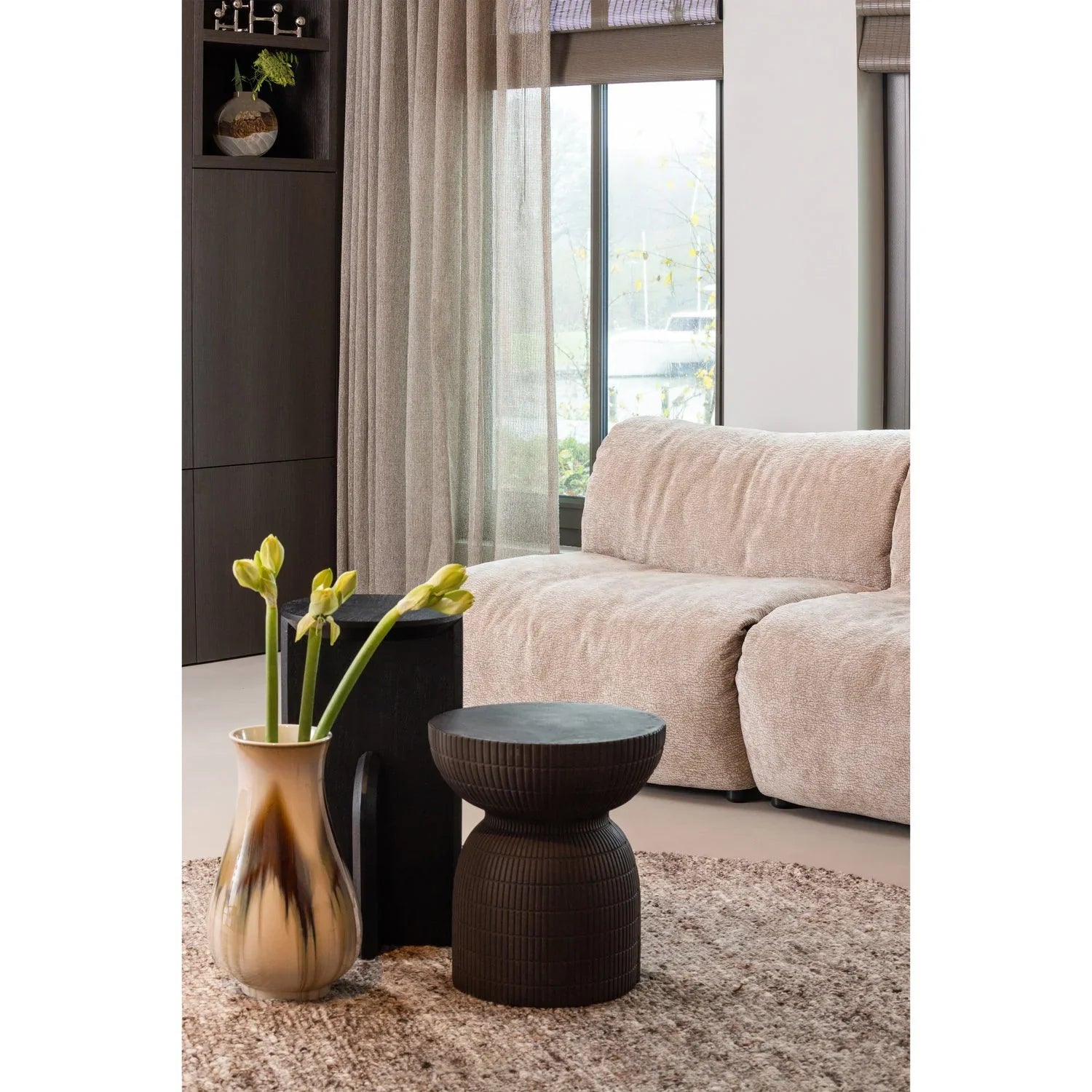 KIONI SMALL SIDE TABLE ACACIA BLACK