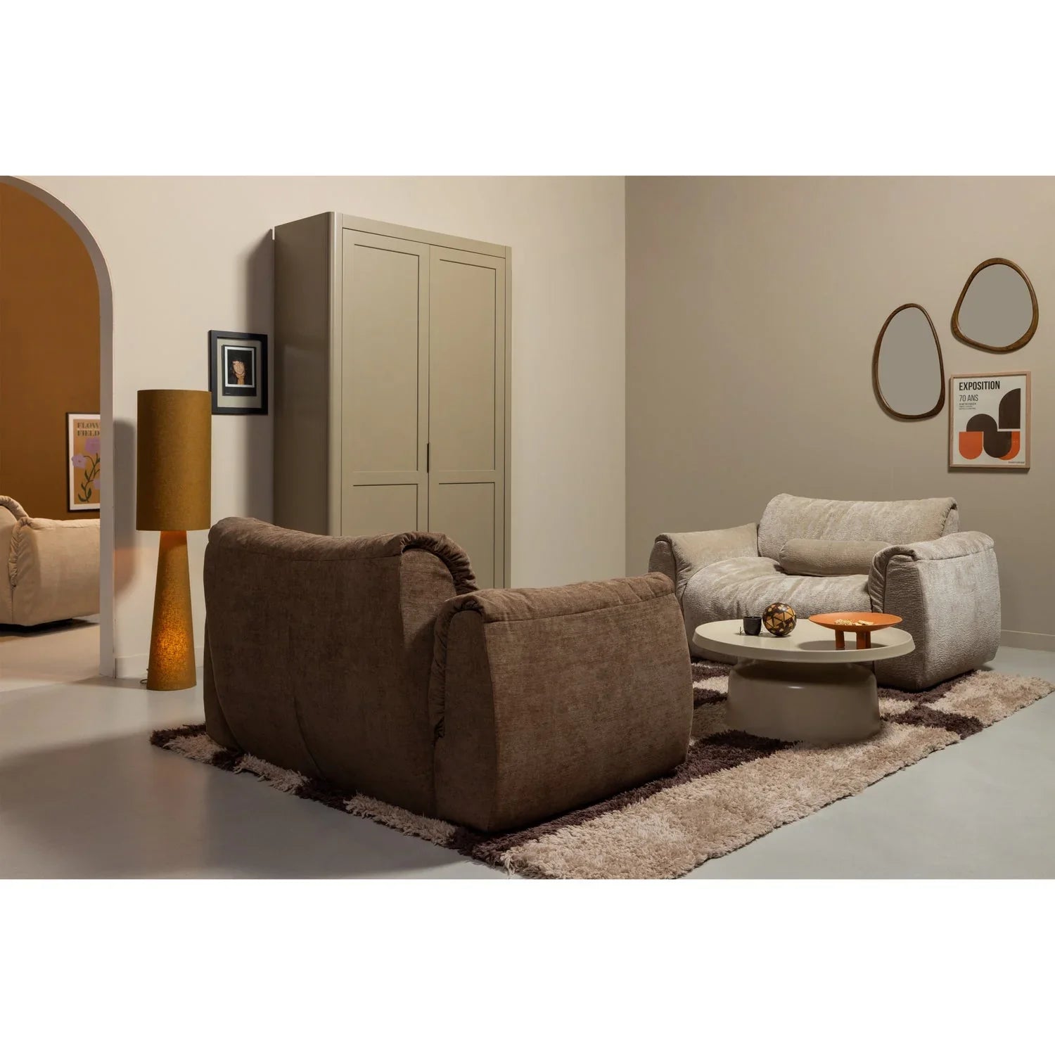 GUNNAR STORAGE CABINET PINE MUD [fsc]