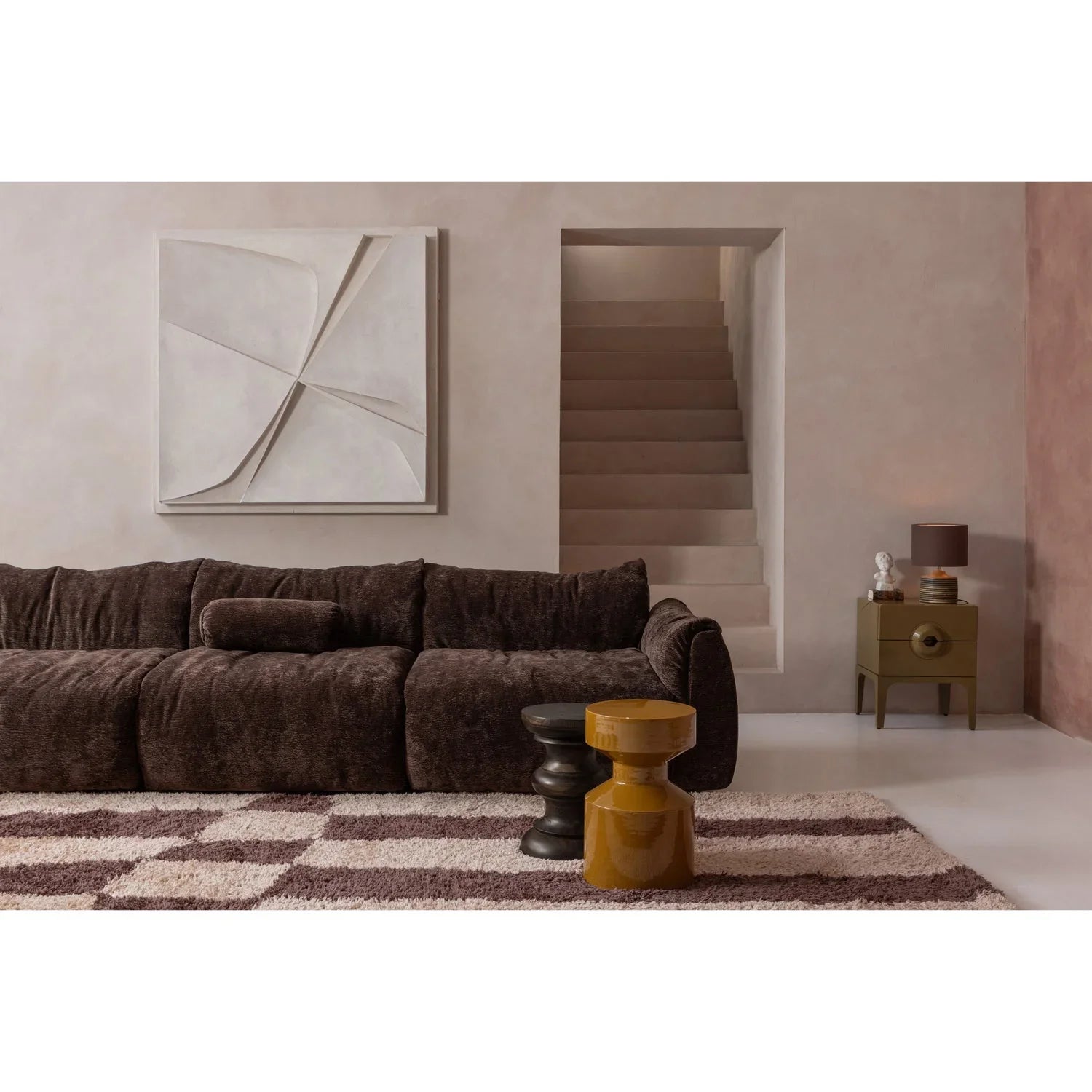 MERGE DRESSER/NIGHT STAND 2 DRAWERS EUCALYPTUS HONEY YELLOW