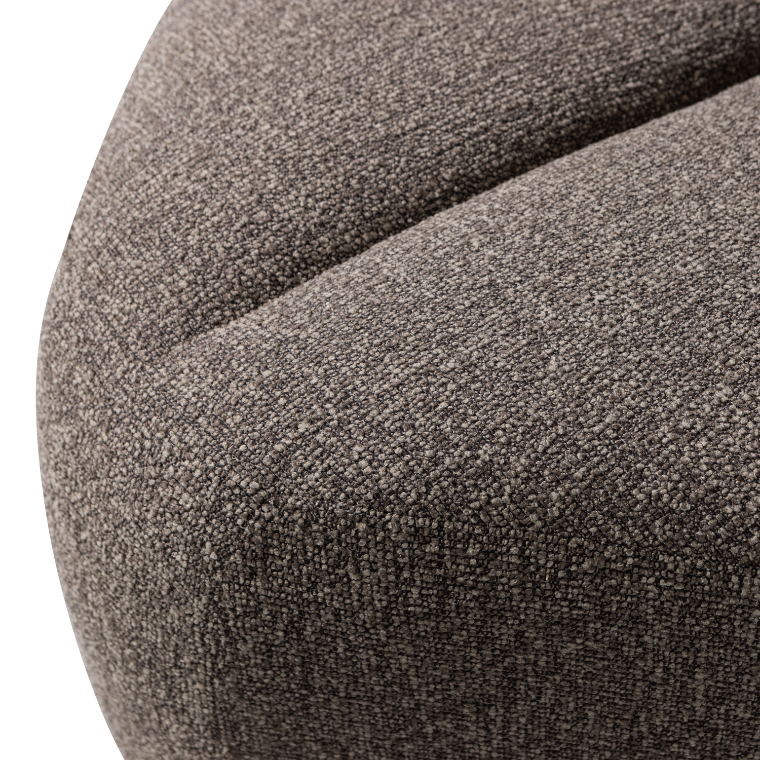 MOJO DINING BENCH CORNER WITH BACKREST BOUCLE BROWN MELANGE