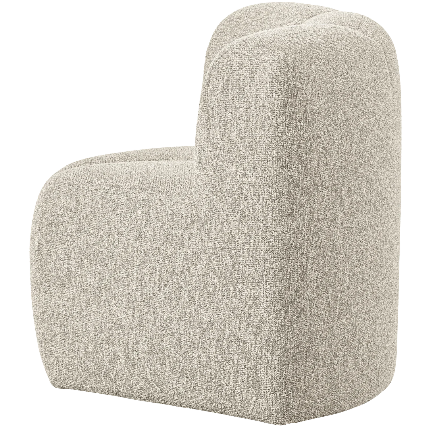 MOJO DINING BENCH CORNER WITH BACKREST BOUCLE BEIGE MELANGE