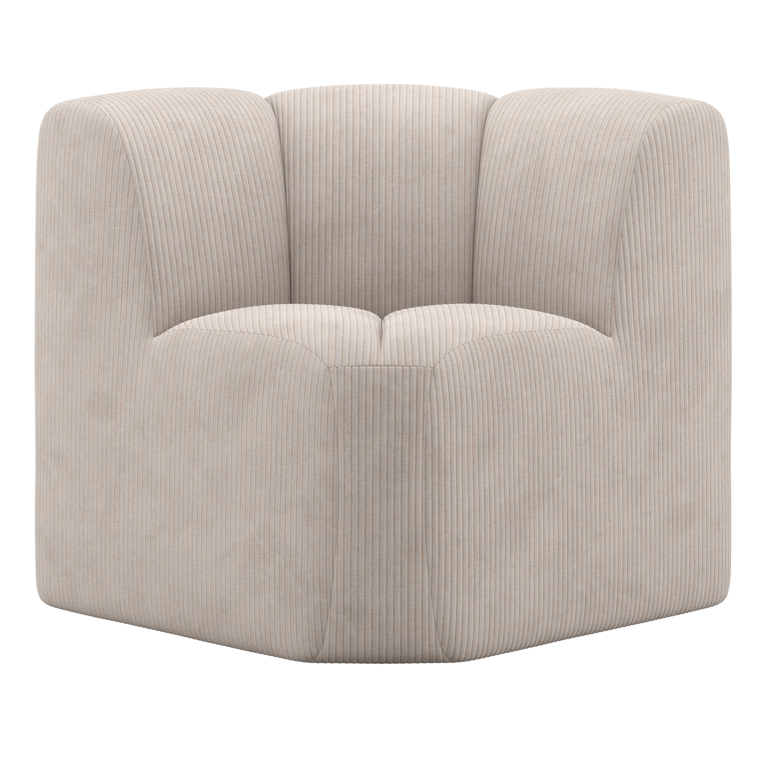 WOOOD banca dining MOJO | 100% Pes | Ecru | 83x83x83 cm