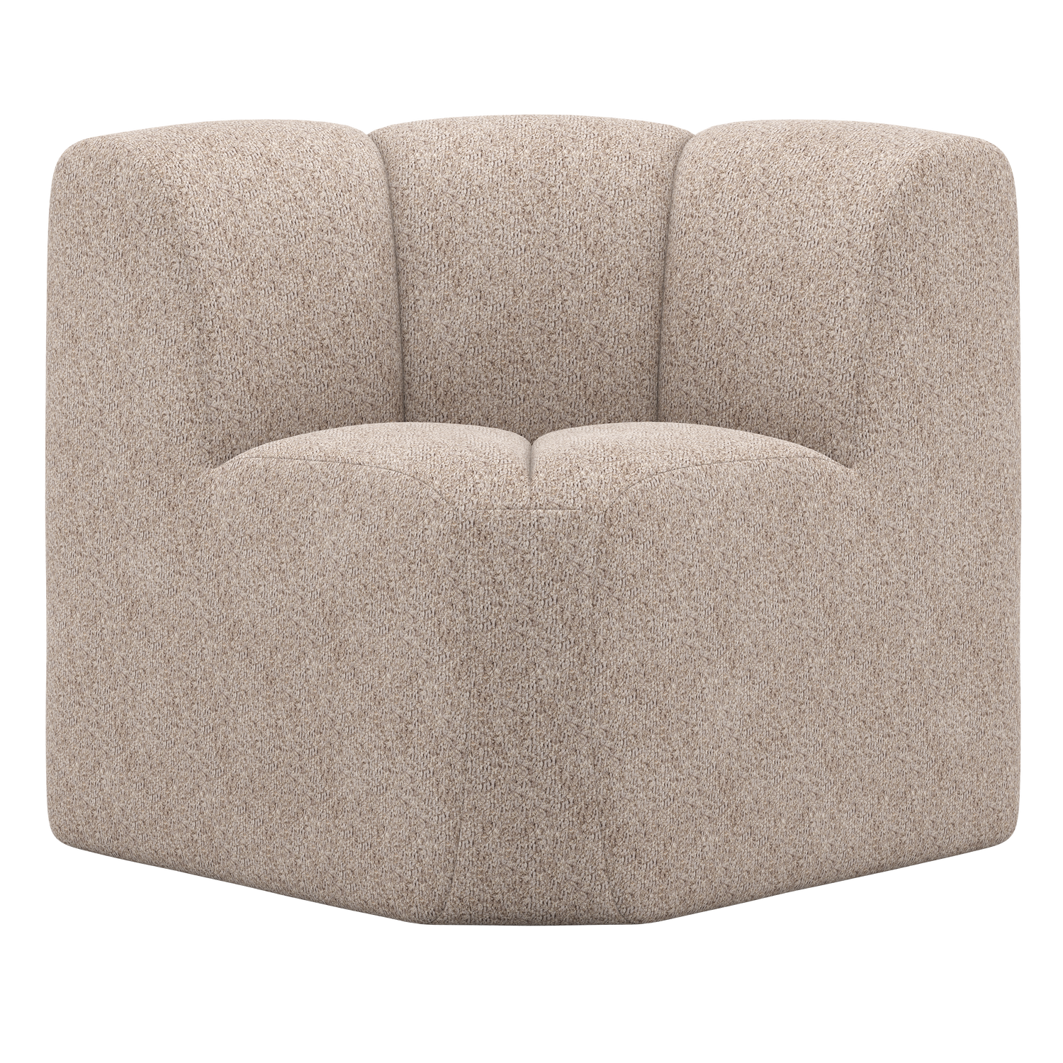 WOOOD banca dining MOJO | 100% Pes | Nisipiu | 83x83x83 cm