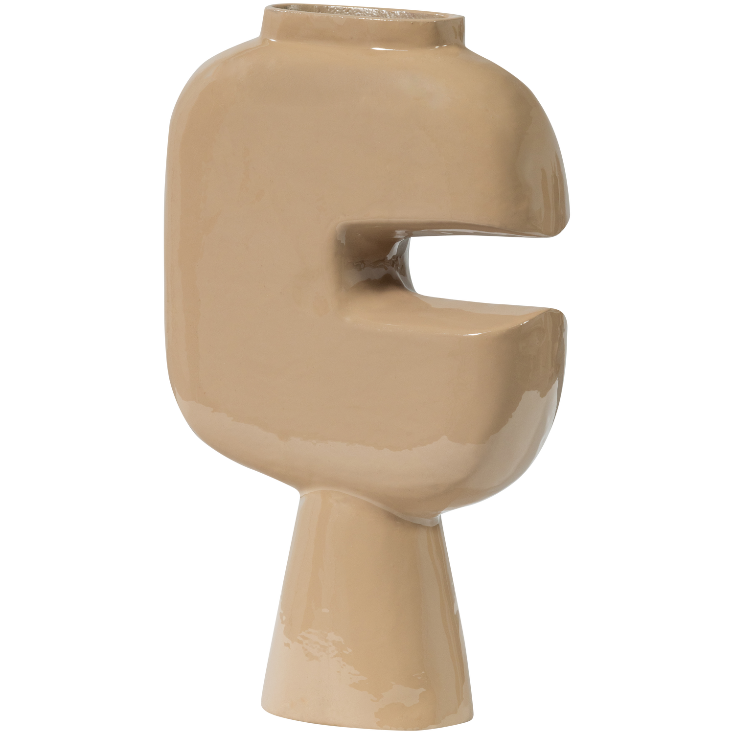 GIANNA VASE ALUMINIUM SAND