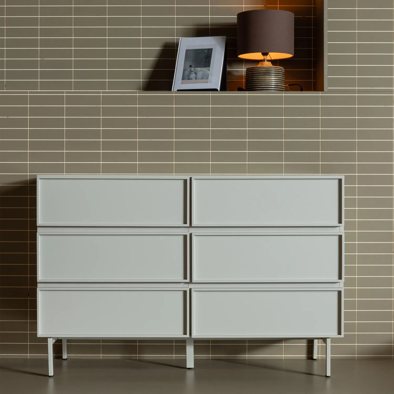 TOURS DRESSER 6 DRAWERS MELAMINE/MDF SAND