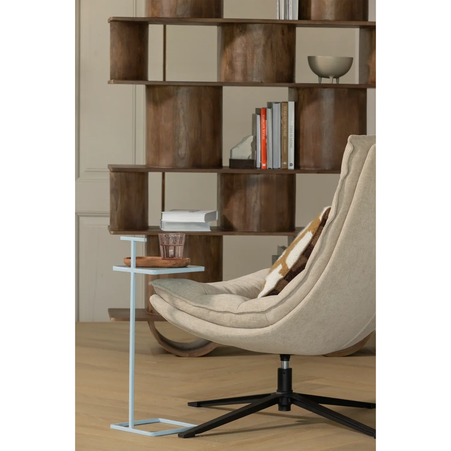 TOSTE SIDE TABLE METAL LIGHT BLUE