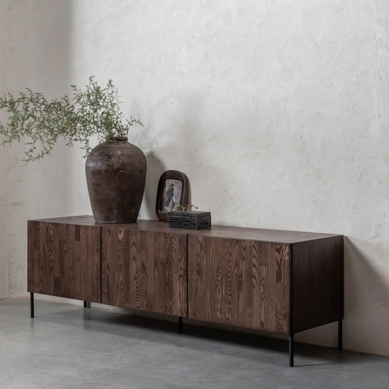 BONO GRAVURE TV UNIT ASH BROWN [fsc]