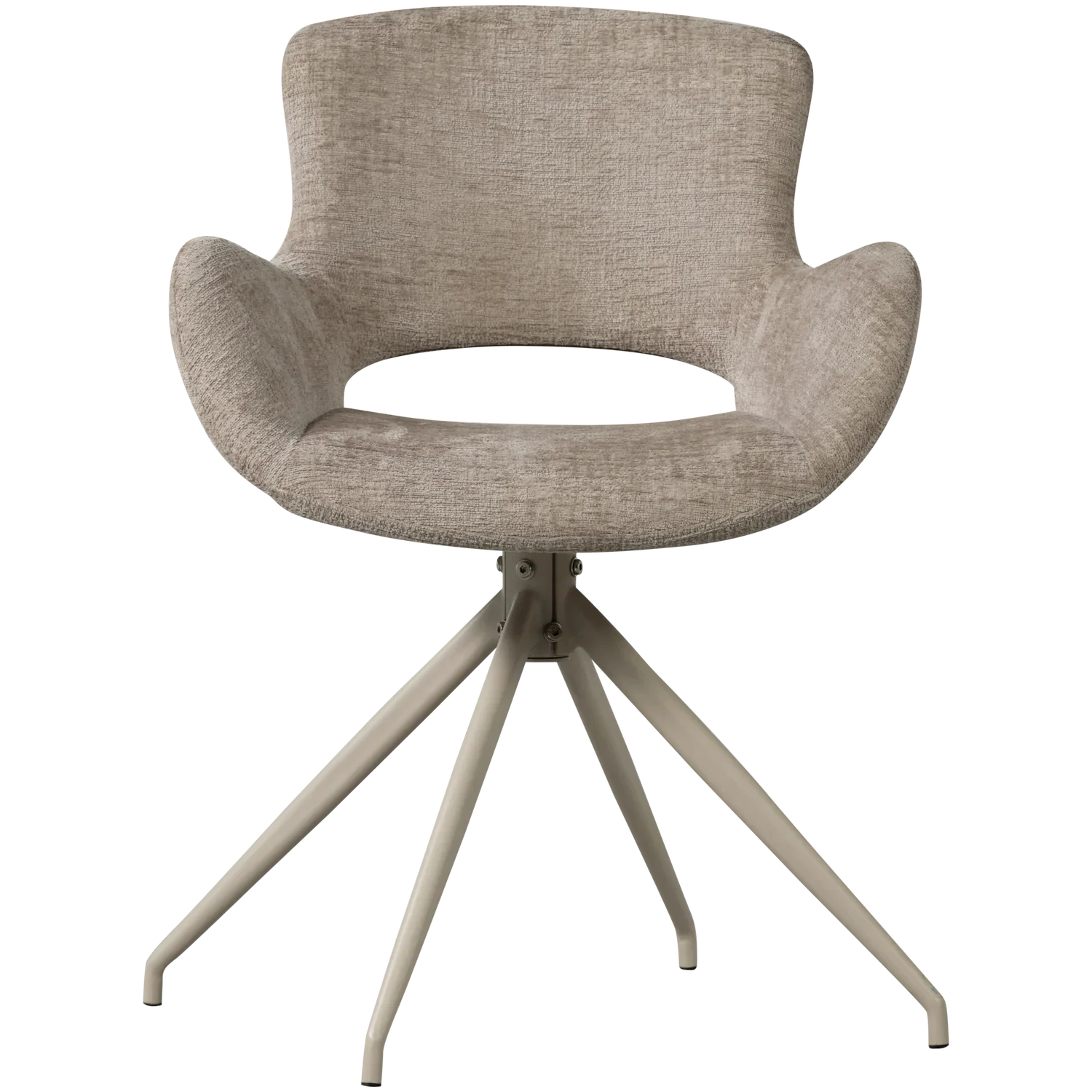 ELIVA DINING CHAIR STRUCTURE VELVET SAND - SET OF 2