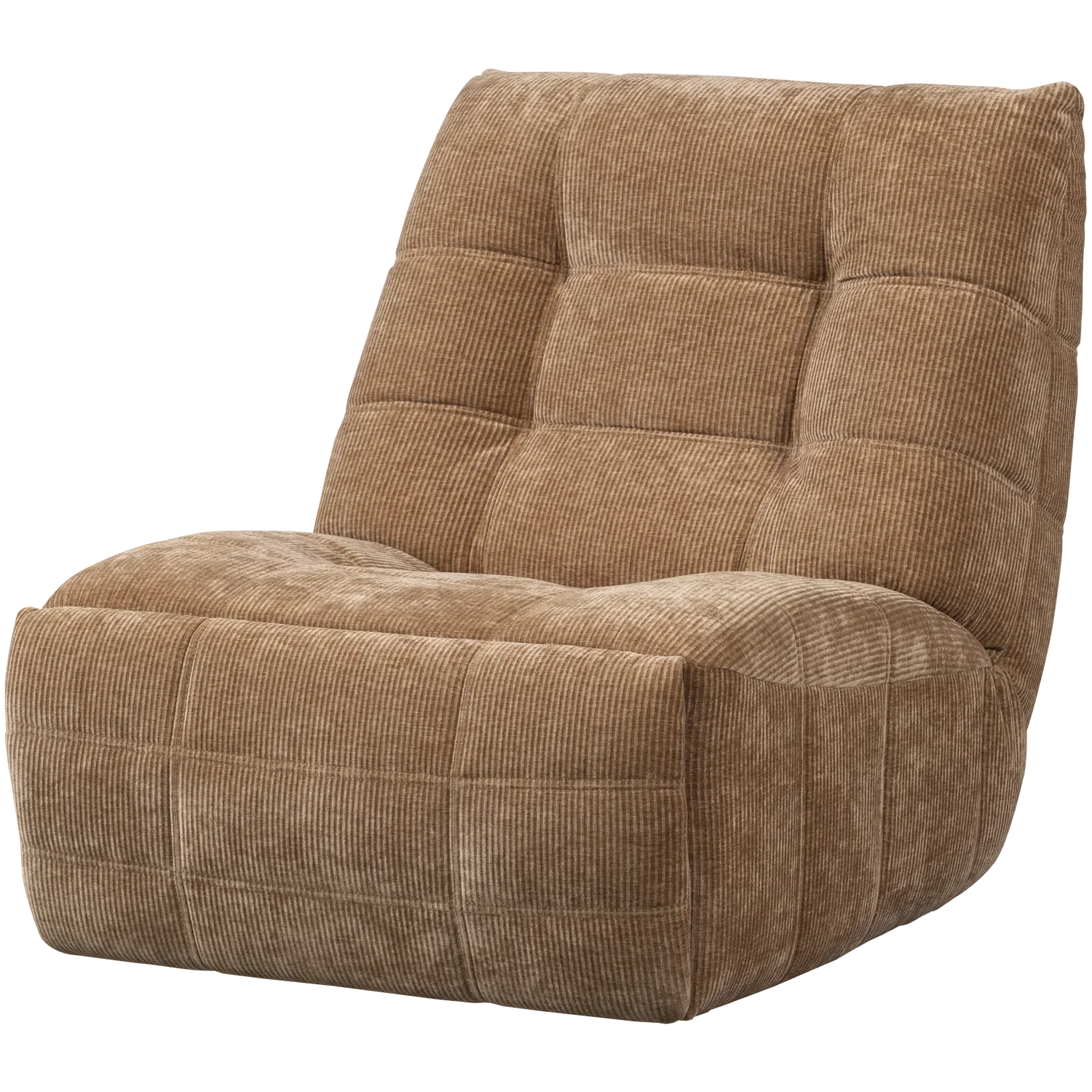HEIN RECLINER ELECTRIC WOVEN RIB FABRIC LIGHT BROWN