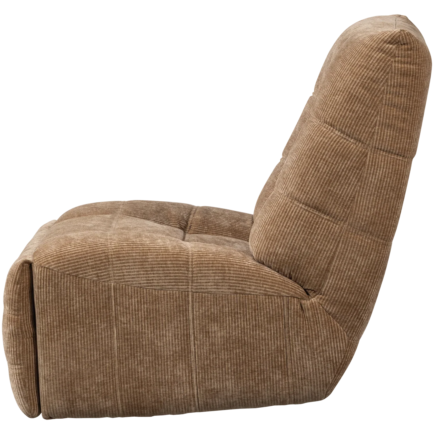 HEIN RECLINER ELECTRIC WOVEN RIB FABRIC LIGHT BROWN