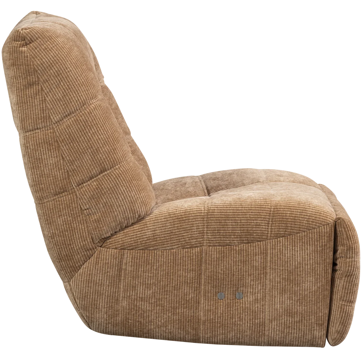 HEIN RECLINER ELECTRIC WOVEN RIB FABRIC LIGHT BROWN