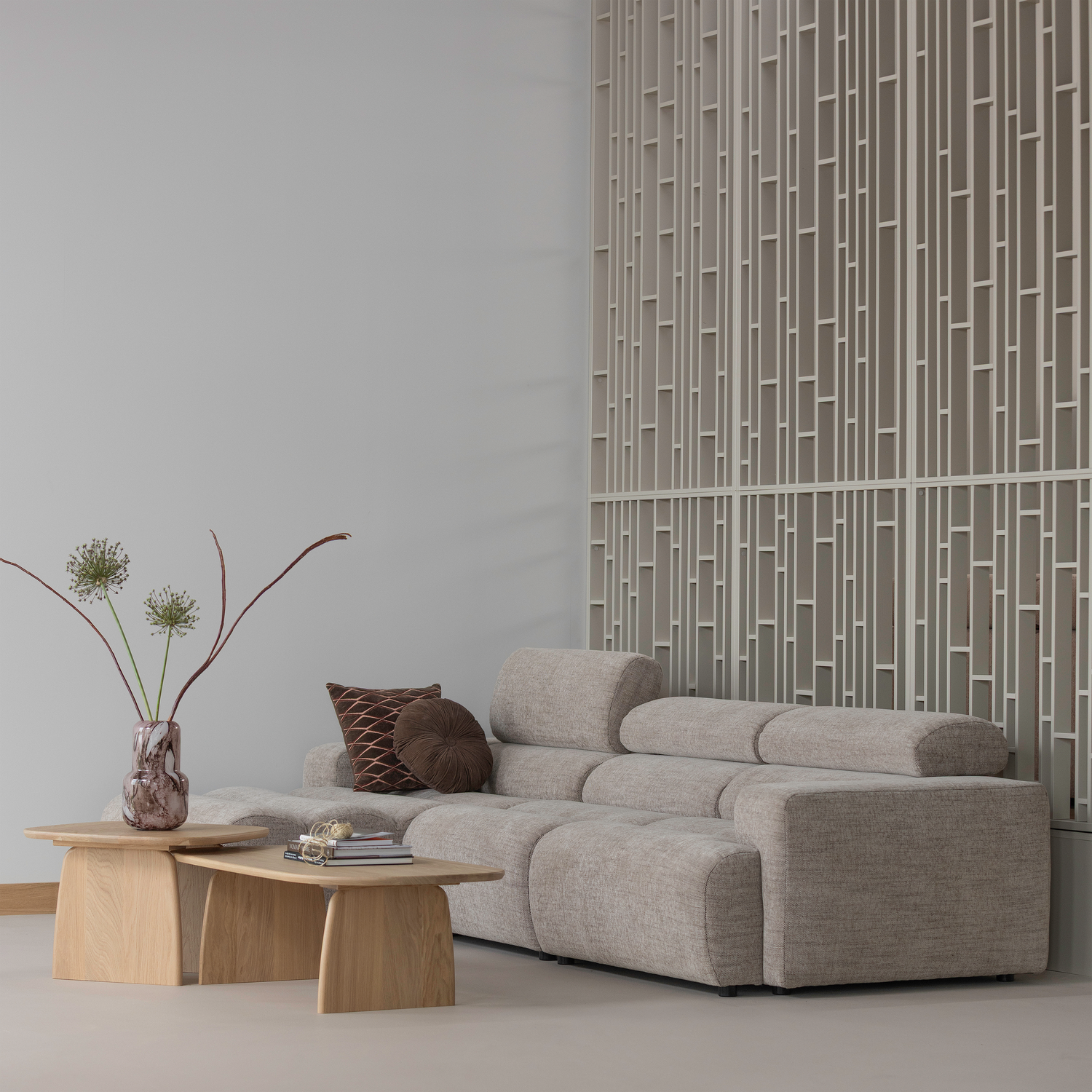 TABLO COFFEE TABLE 110 CM OAK TRANSPARANT [fsc]