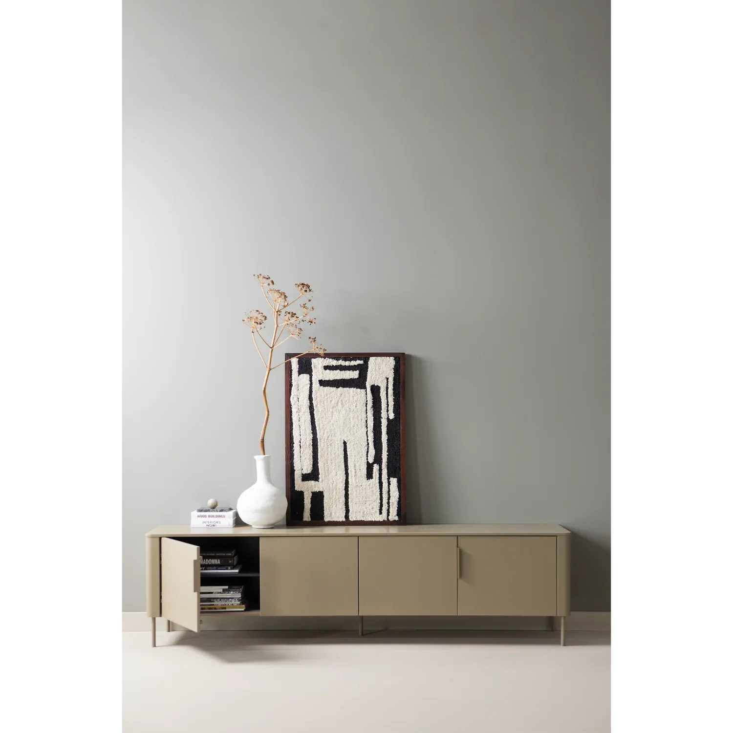 ANKA WALL DECO COTTON BLACK/WHITE