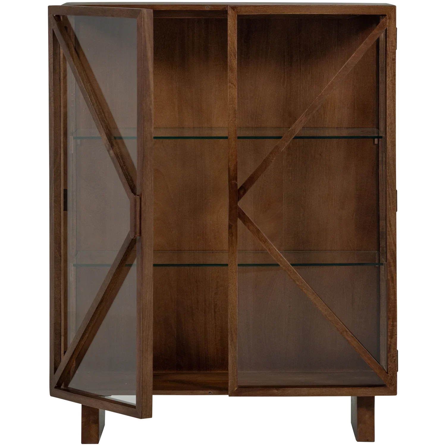 KELLA 2-DOORS CABINET MANGO WOOD BROWN