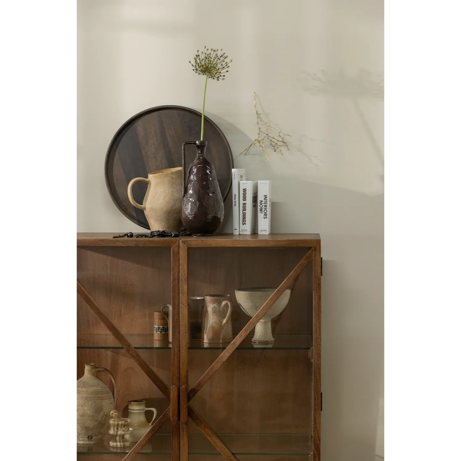 KELLA 2-DOORS CABINET MANGO WOOD BROWN