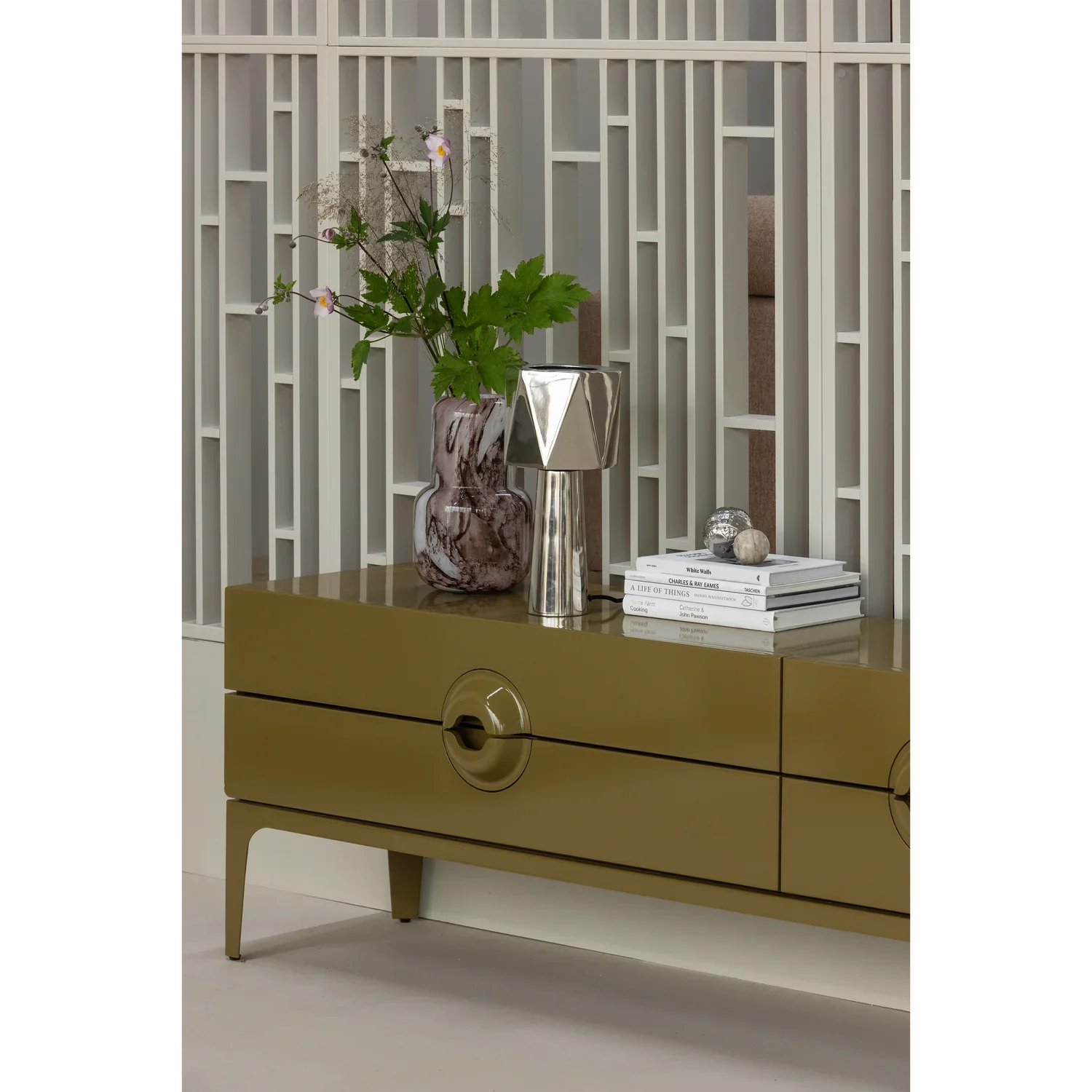 MERGE TV UNIT EUCALYPTUS WOOD HONEY YELLOW