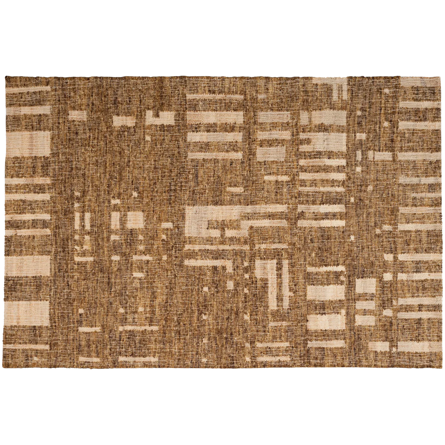 IAN HANDWOVEN RUG WOOL/COTTON BROWN 170x240CM
