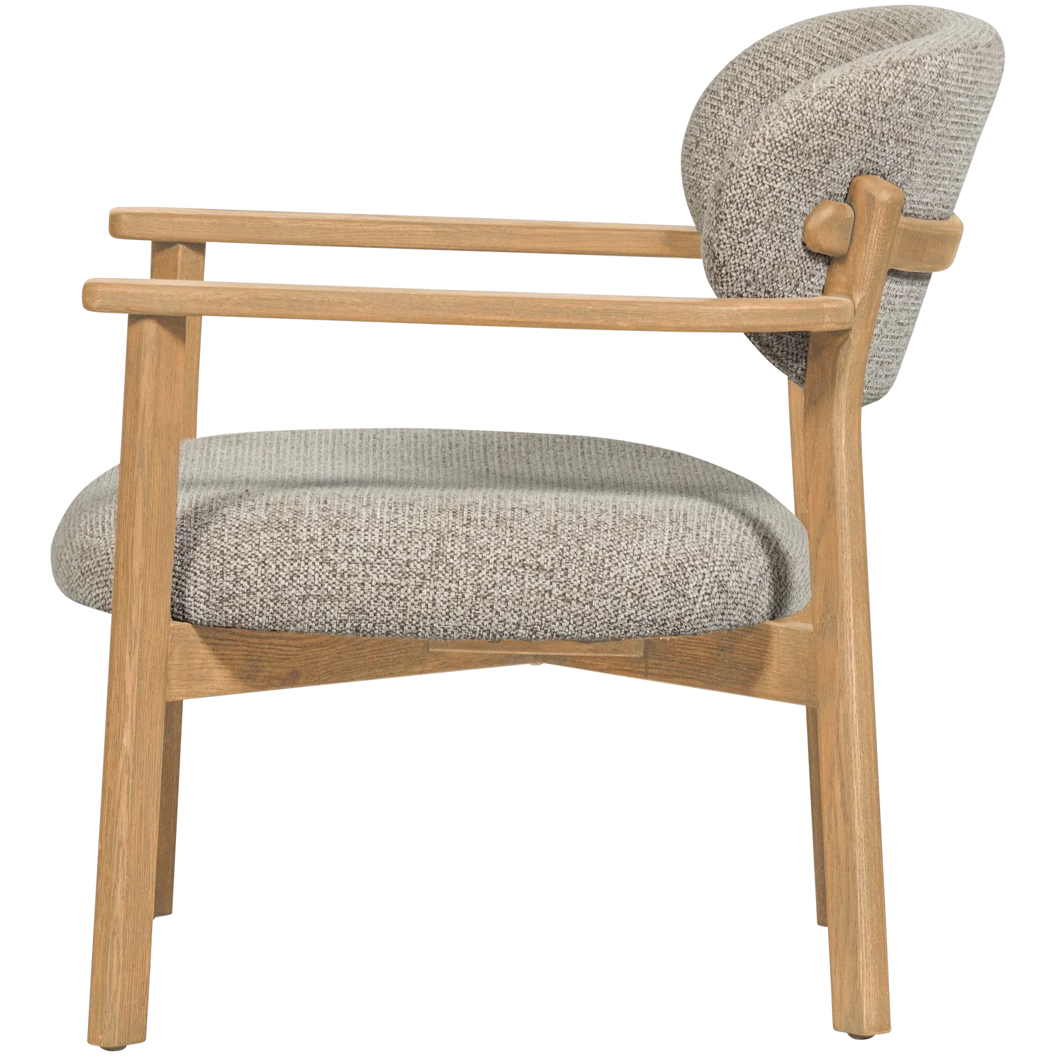 UDAR ARMCHAIR NATURAL WITH WOODEN FRAME NATURAL