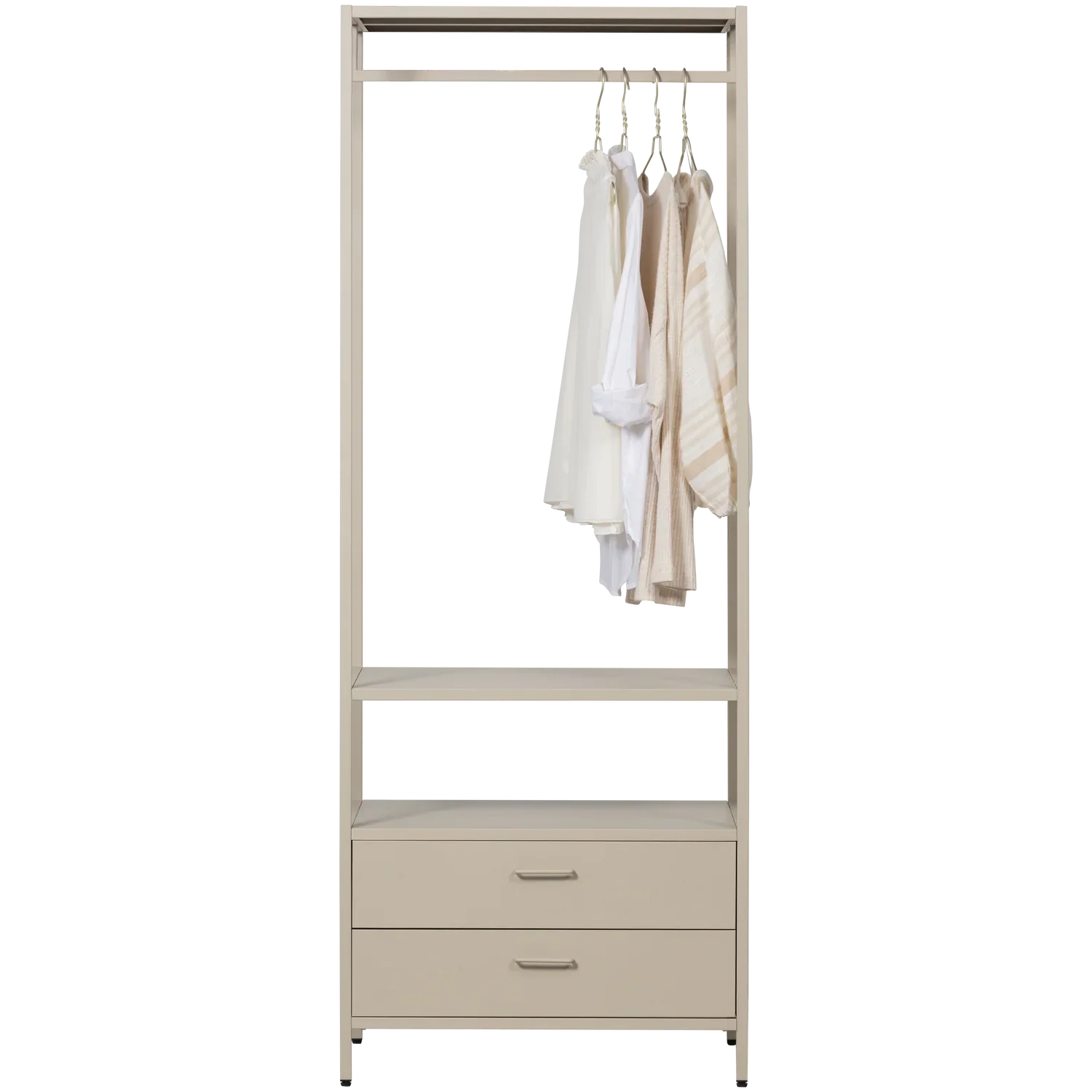 FERRIS OPEN WARDROBE 70 CM METAL SAND