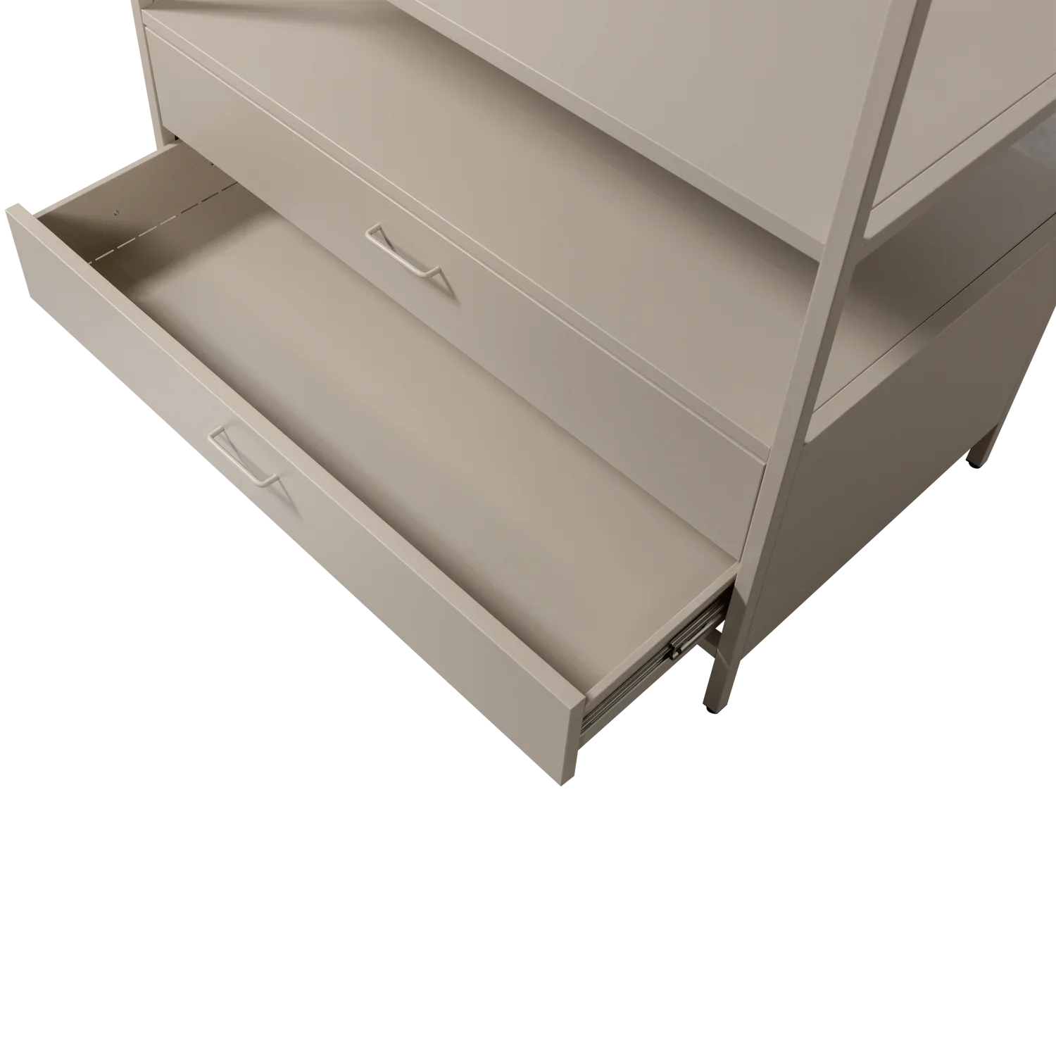 FERRIS OPEN WARDROBE 100 CM METAL SAND