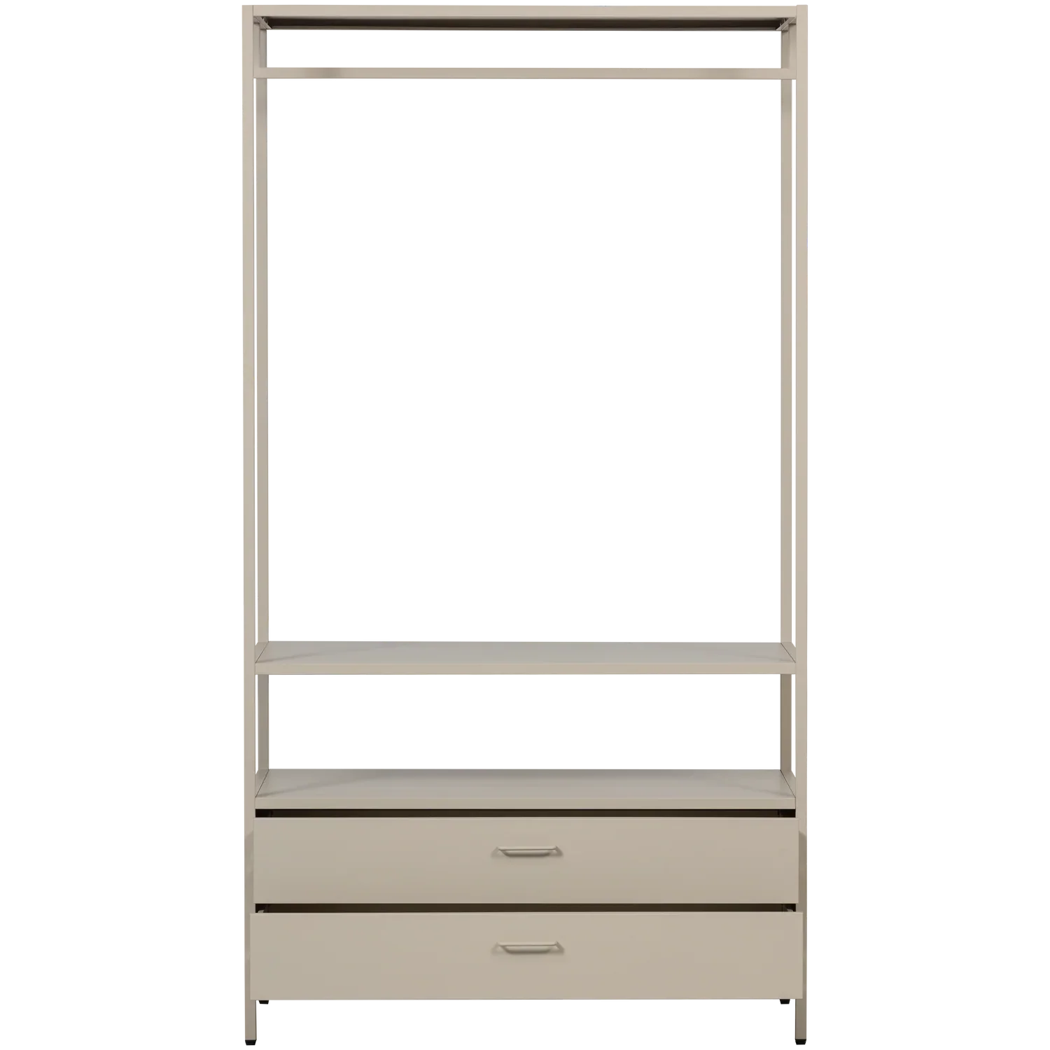 FERRIS OPEN WARDROBE 100 CM METAL SAND