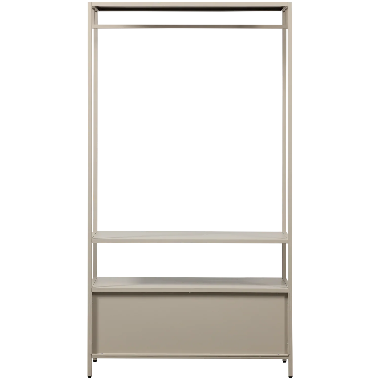 FERRIS OPEN WARDROBE 100 CM METAL SAND