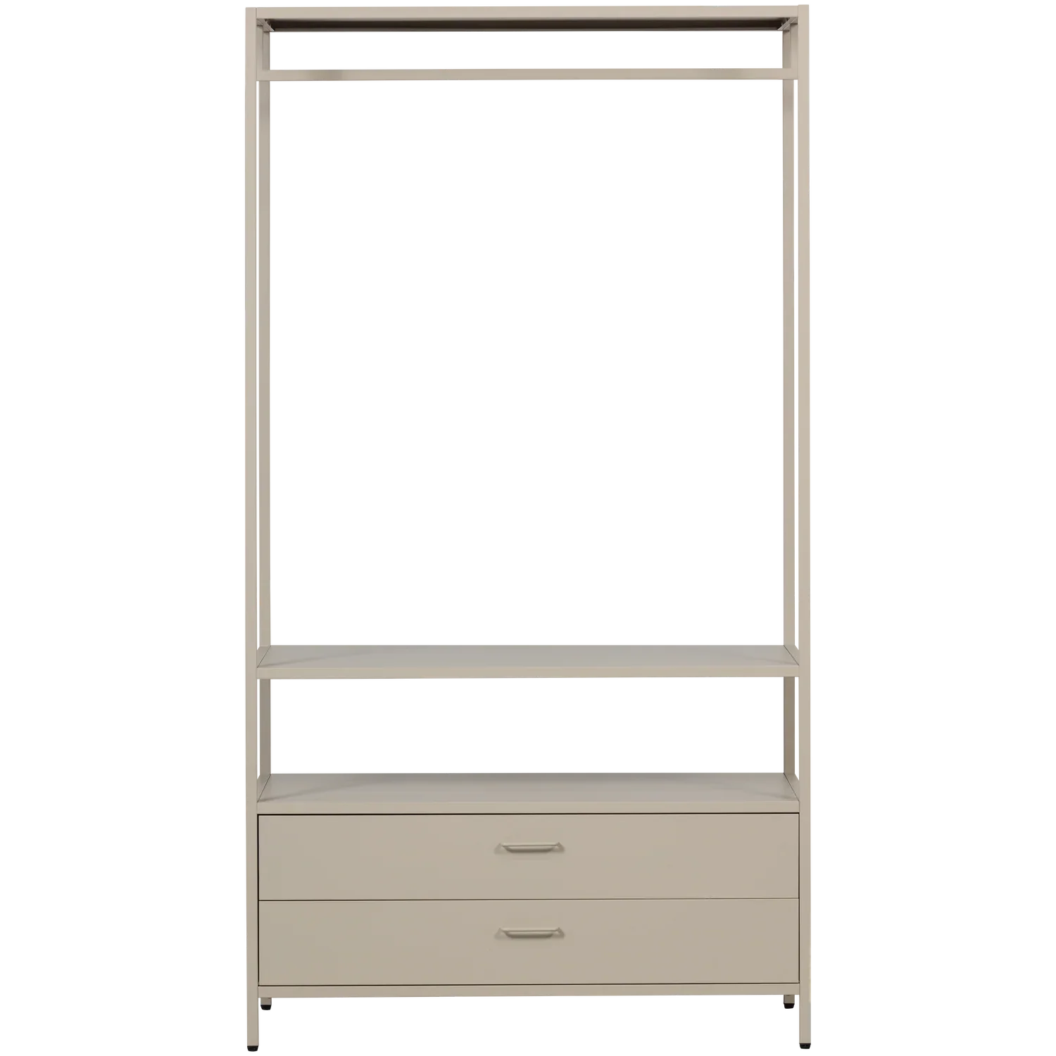 FERRIS OPEN WARDROBE 100 CM METAL SAND