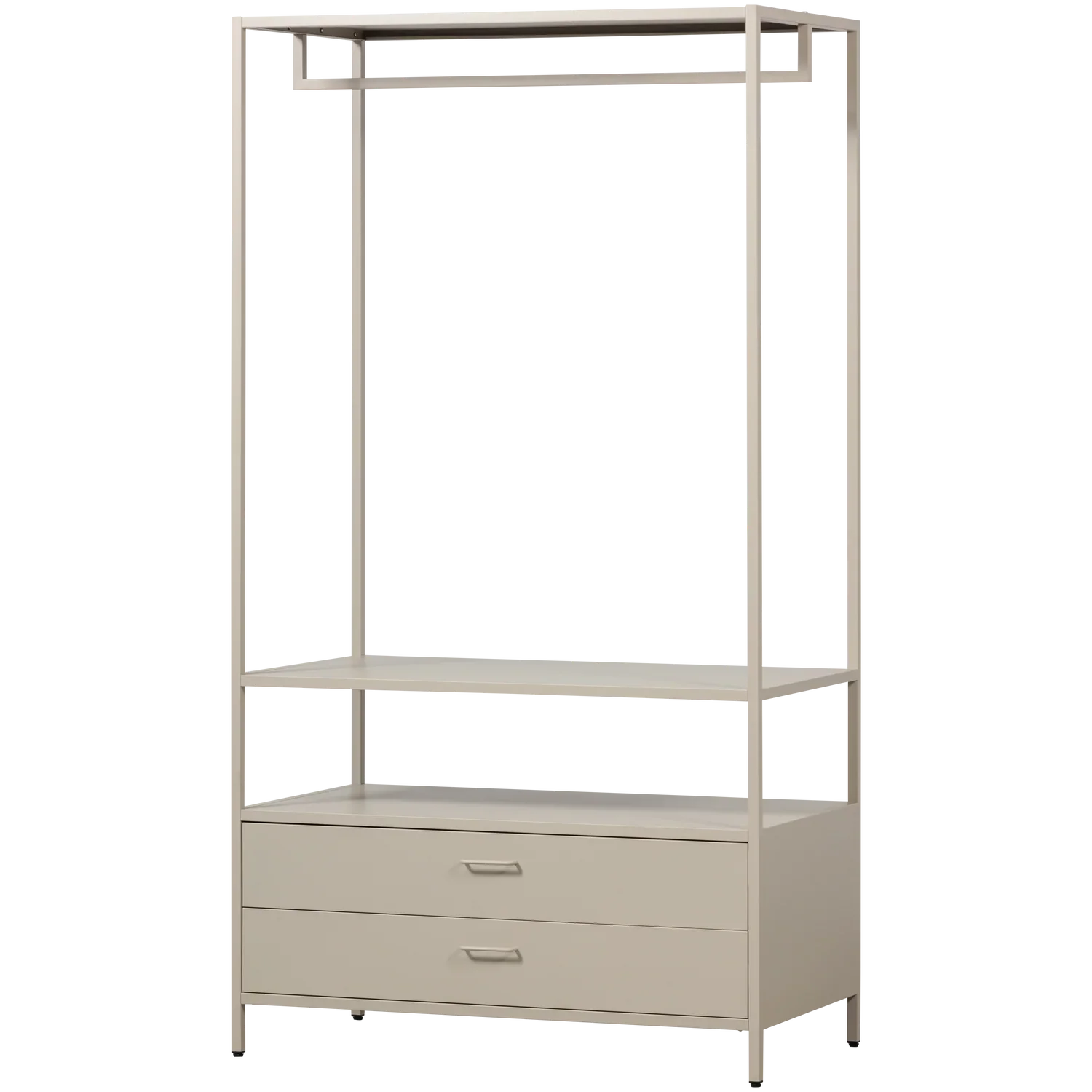FERRIS OPEN WARDROBE 100 CM METAL SAND