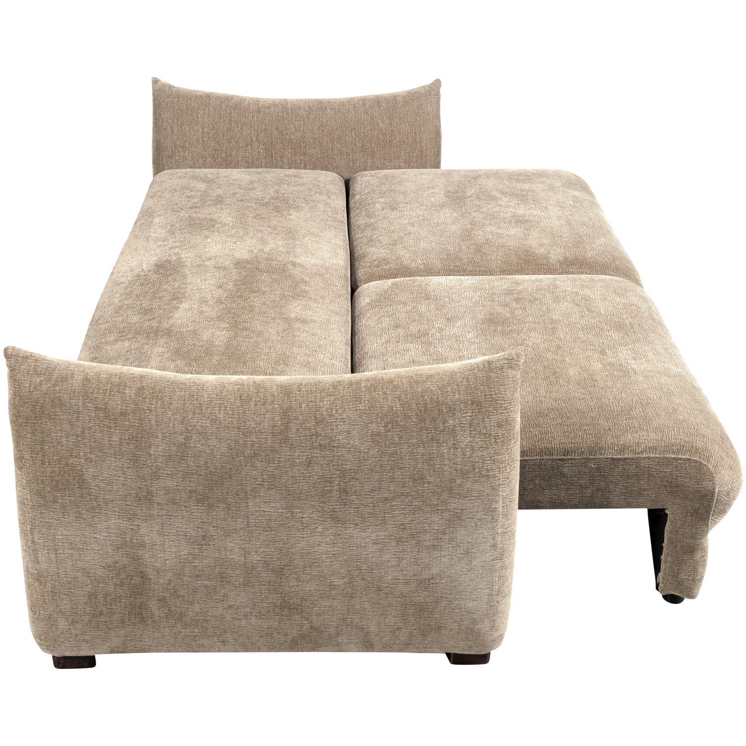 JONNE 3-SEATER SLEEPING SOFA CHENILLE NATURAL