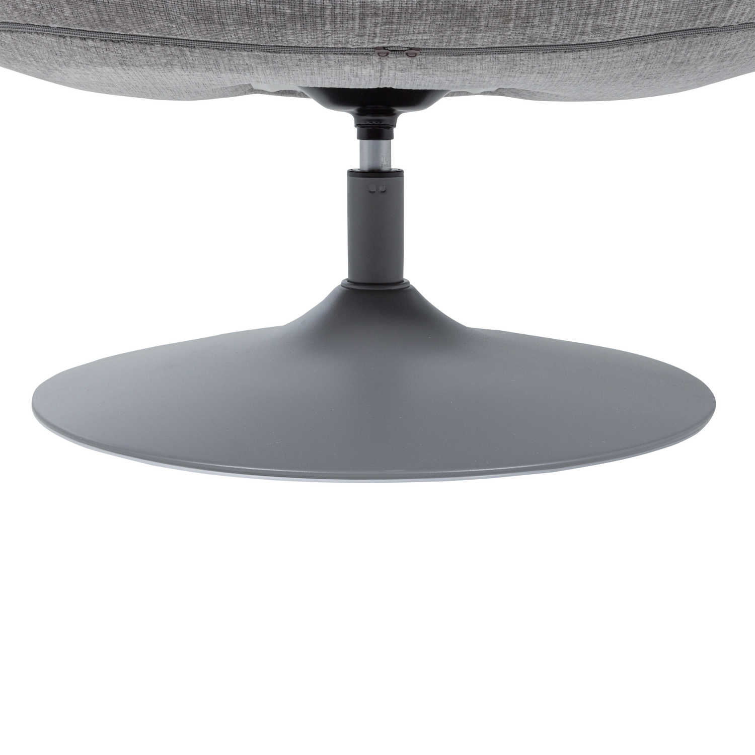 ELVI SWIVEL ARMCHAIR CHENILLE TEXTURED LIGHT GREY