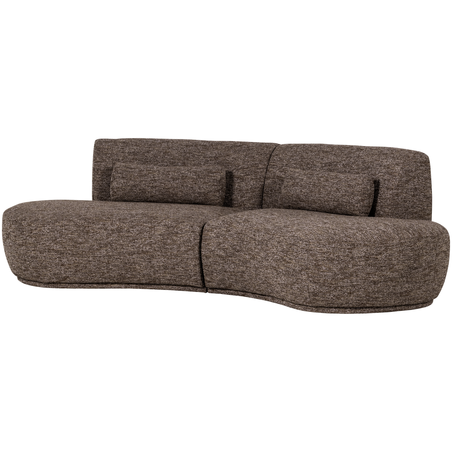 WOOOD canapea 4 locuri BATAVIER HALF | 100% Pes | Maro | 74x254x122 cm
