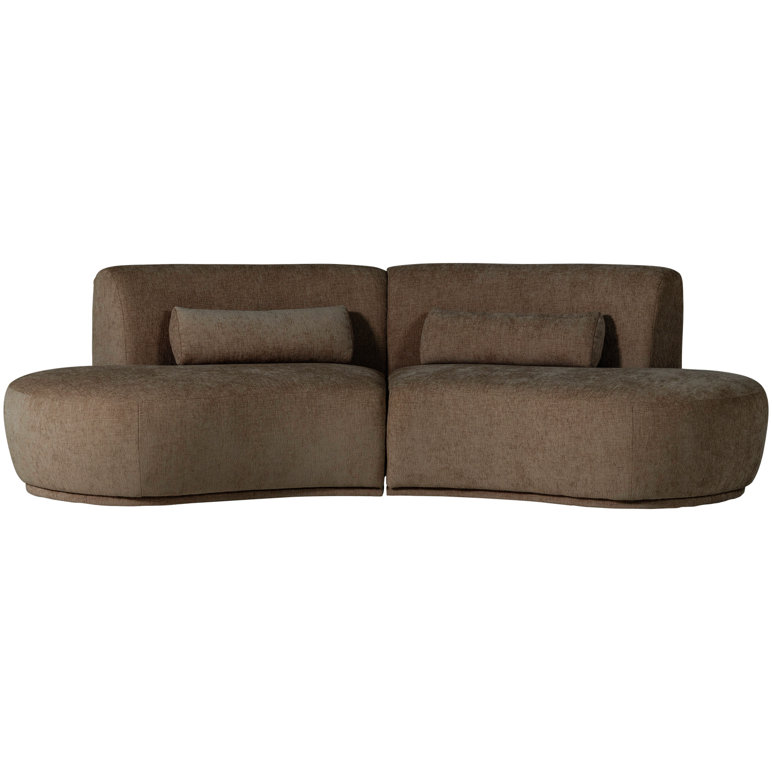 WOOOD canapea 4 locuri BATAVIER HALF | 100% Pes | Maro | 74x254x122 cm