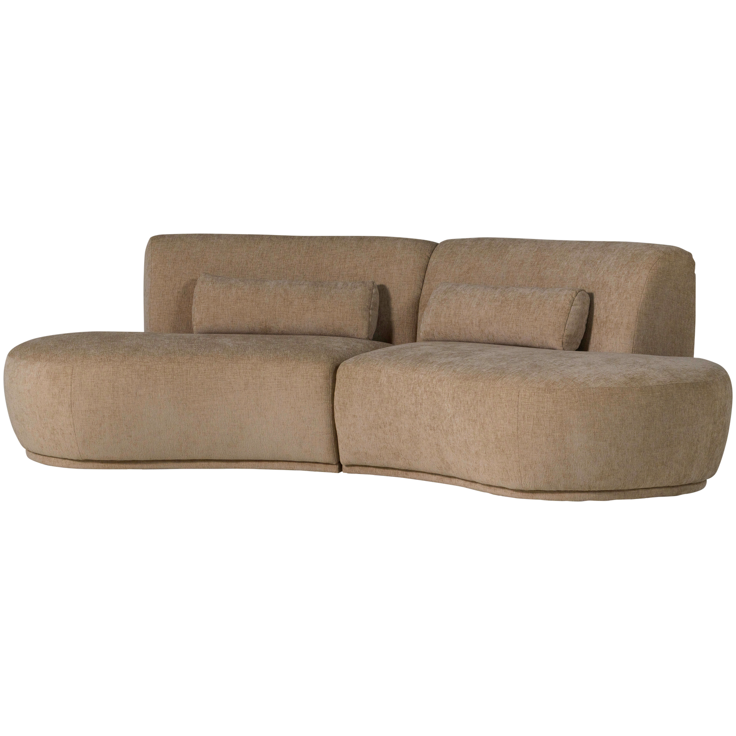 WOOOD canapea 4 locuri BATAVIER HALF | 100% Pes | Maro | 74x254x122 cm