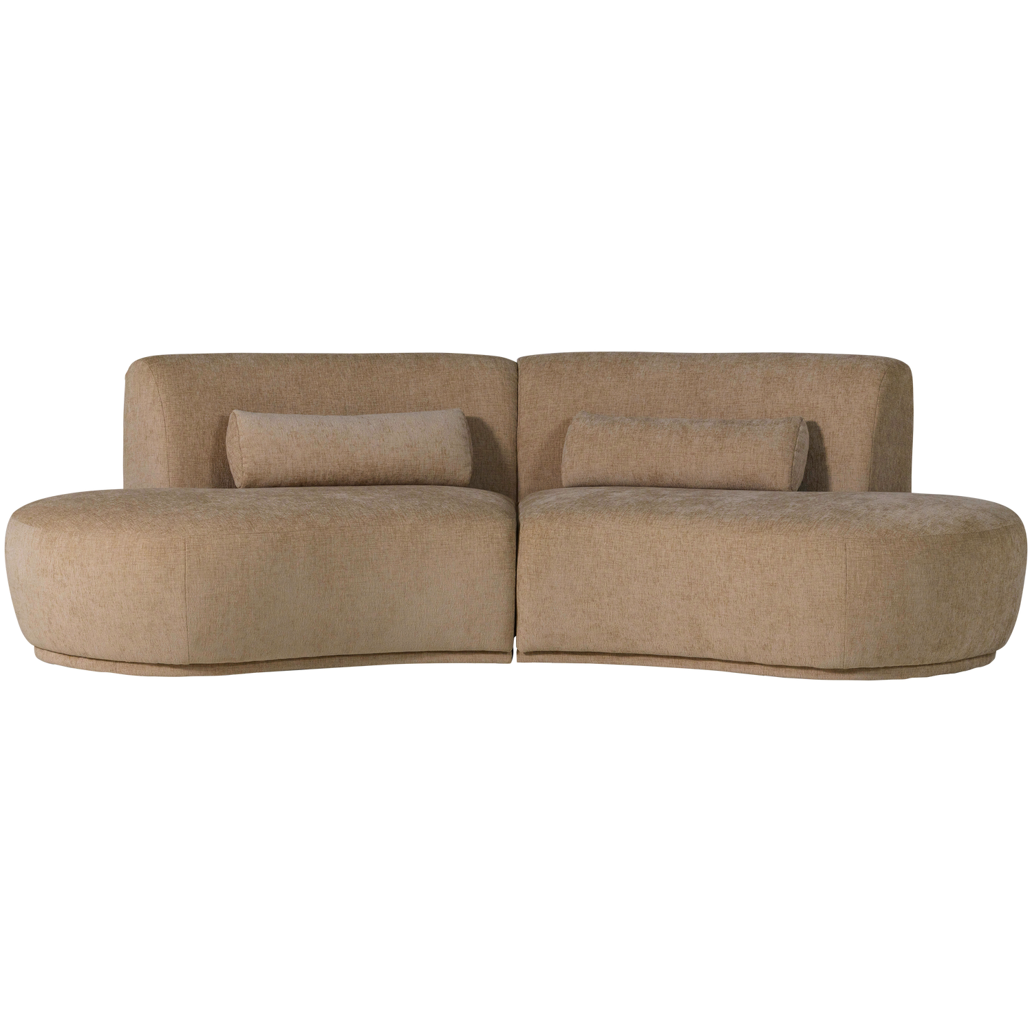 WOOOD canapea 4 locuri BATAVIER HALF | 100% Pes | Maro | 74x254x122 cm